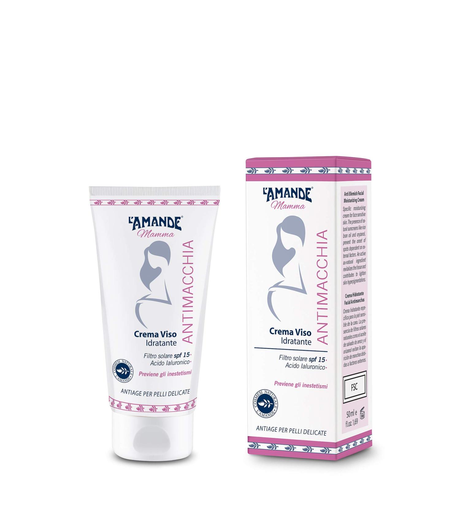 L'Amande L'AMANDE - Anti-wrinkle and anti-stain face cream with Vitamin E and Hyaluronic Acid Face Sunscreen SPF 20 against blemishes Delicate Face Moisturizing Cream with Sweet Almond Oil - Buy Online on GoSupps.com