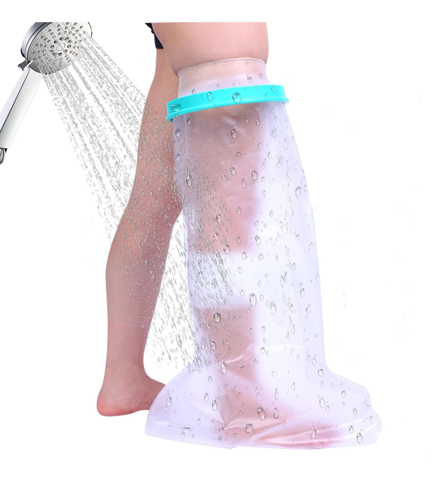 Full Leg Waterproof Cast Cover - Reusable Protector for Broken Thigh, Knees, and Feet - Keep Bandage/Plaster/Cast Dry in Shower - Buy Online on GoSupps.com