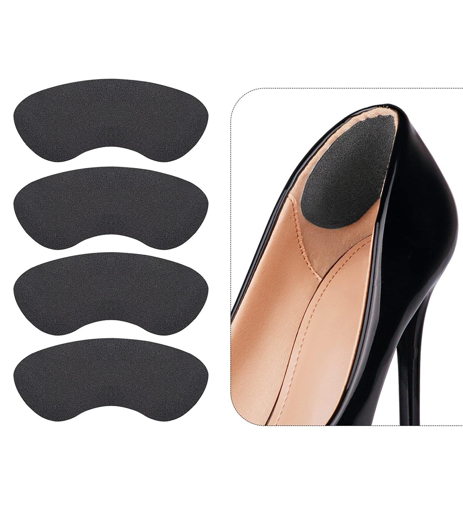 Makryn Heel Grips for Men & Women | Self-Adhesive Heel Pads for Loose Shoes - Perfect Cushioning & Comfort (Black) - Buy Online on GoSupps.com