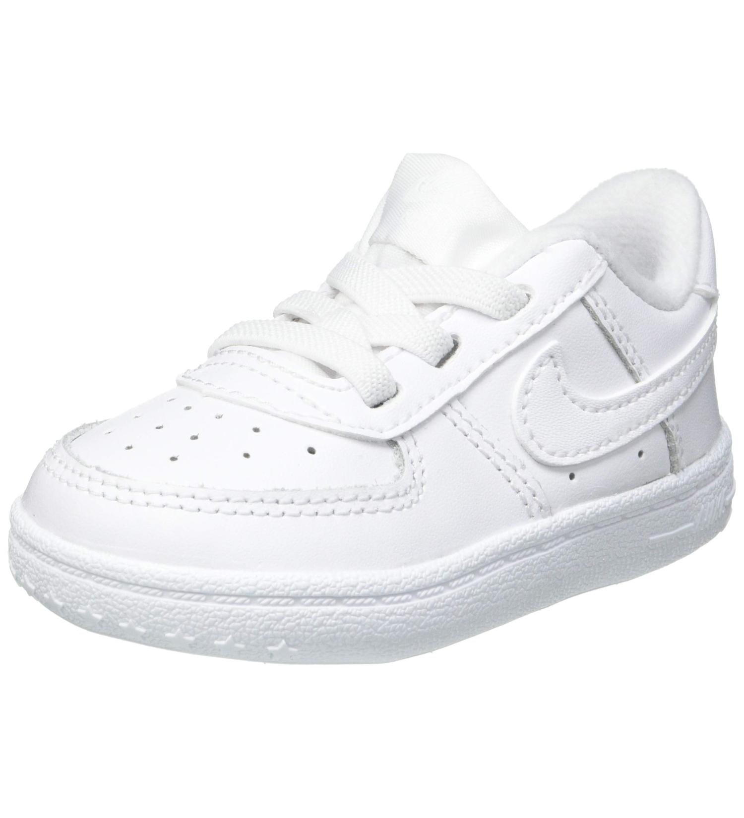 Nike Unisex Kids Force 1 Crib (CB) Running Shoe - White - 0.5 UK - Buy Online on GoSupps.com