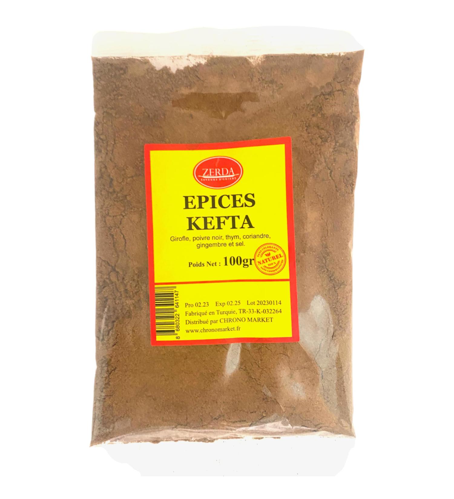 ZERDA Saveurs d'Orient Kefta Spices 100g | ZERDA | High Quality | 100% Natural Seasoning