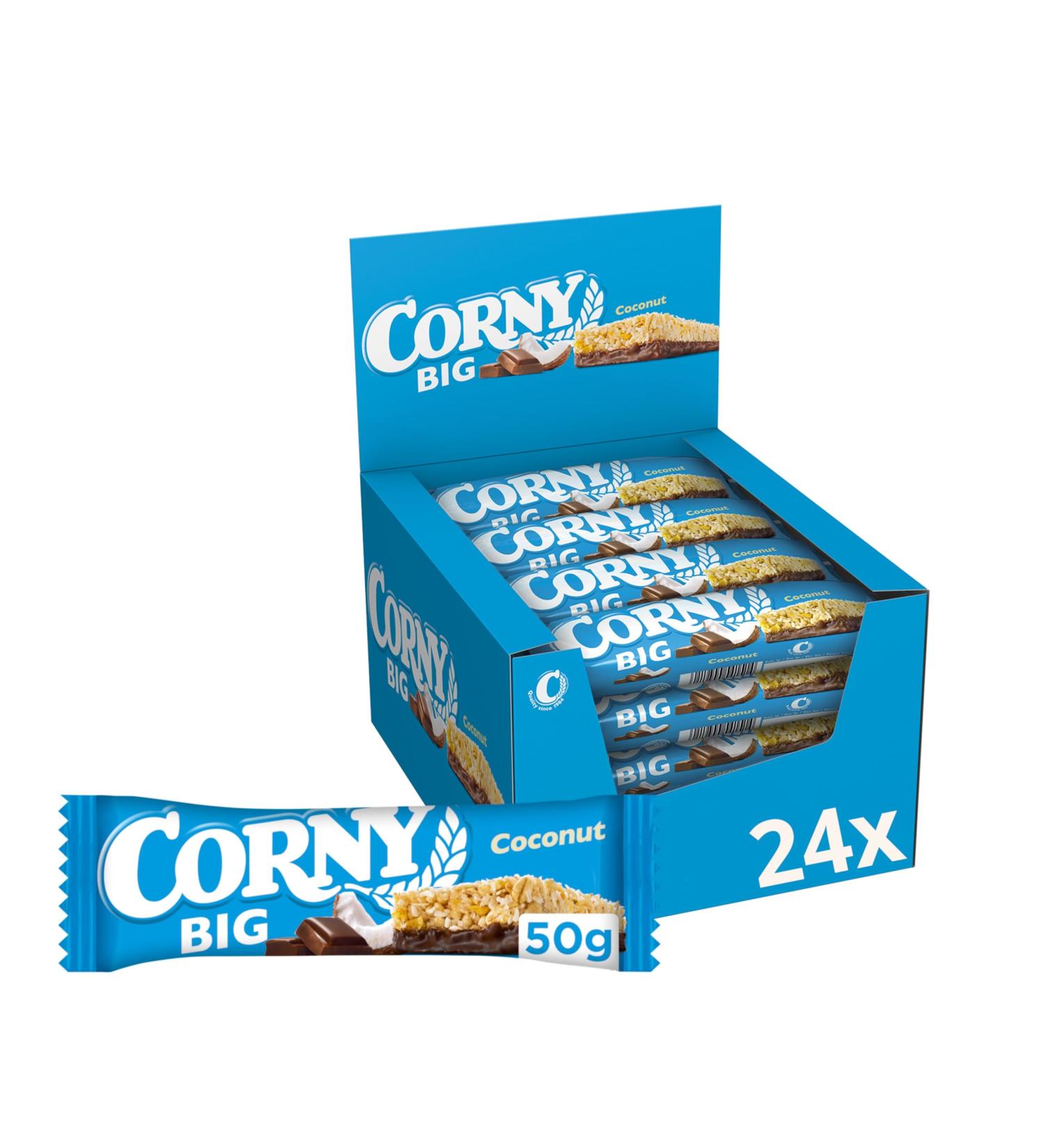 Buy Corna Bar Corny Big Cocos 24x50g - International Shipping Available | Healthy Snack Option - Buy Online on GoSupps.com