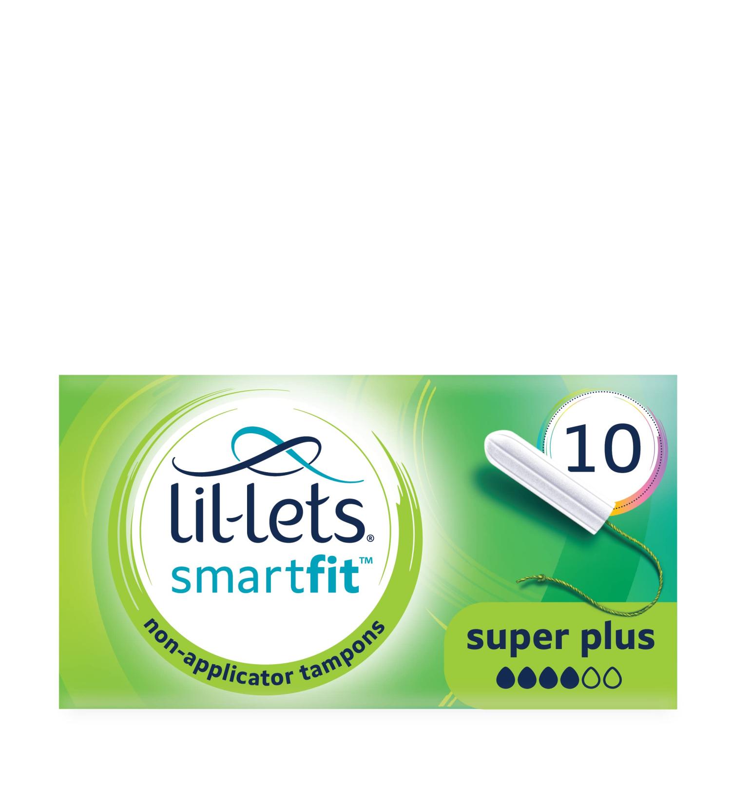 Lil-Lets Extra Comfort Super Plus Absorbency Non-Applicator Tampon 10 Tampons