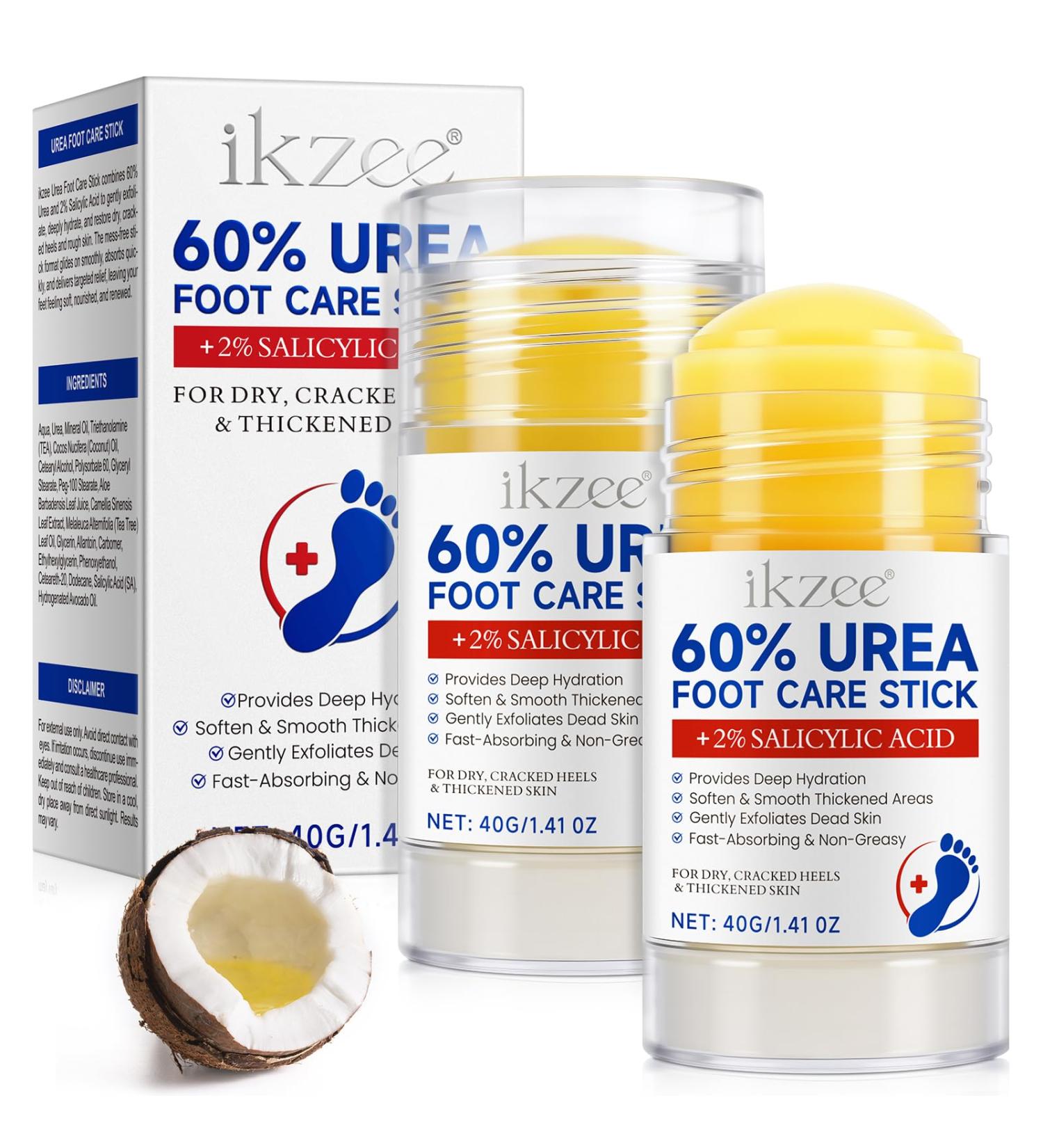  Datival Urea Cream 60% Moisturizing Repair Foot Cream Cream for Dry and Cracked Feet Foot Balm Stick Cracked Heel Repair Cream Moisturizes and Softens Dry Feet 2PCS - Buy Online on GoSupps.com