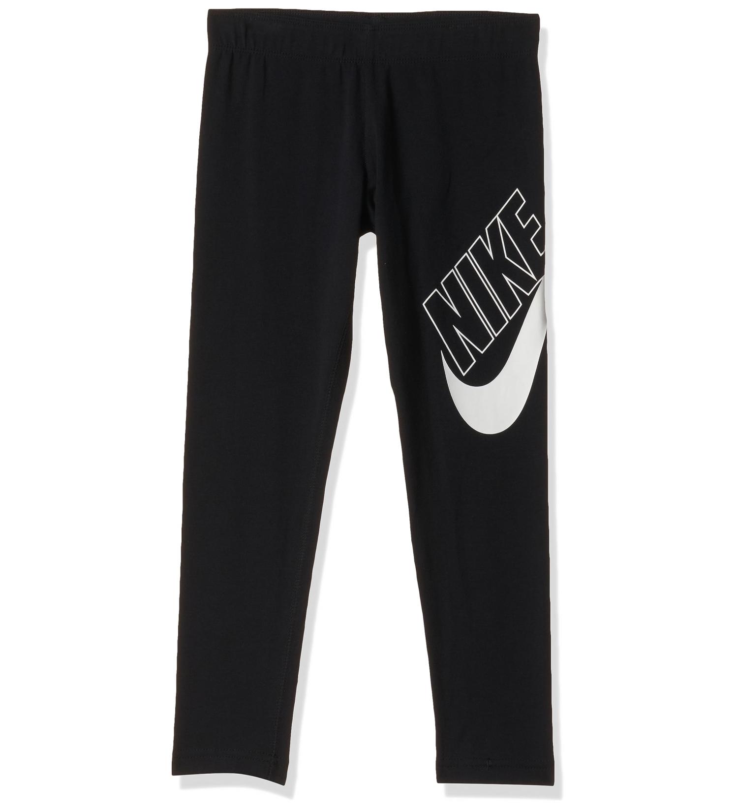 Nike Girls Sportswear Favorites Graphic Tights XS - Black/White | Trendy Activewear for Kids - Shop Now! - Buy Online on GoSupps.com