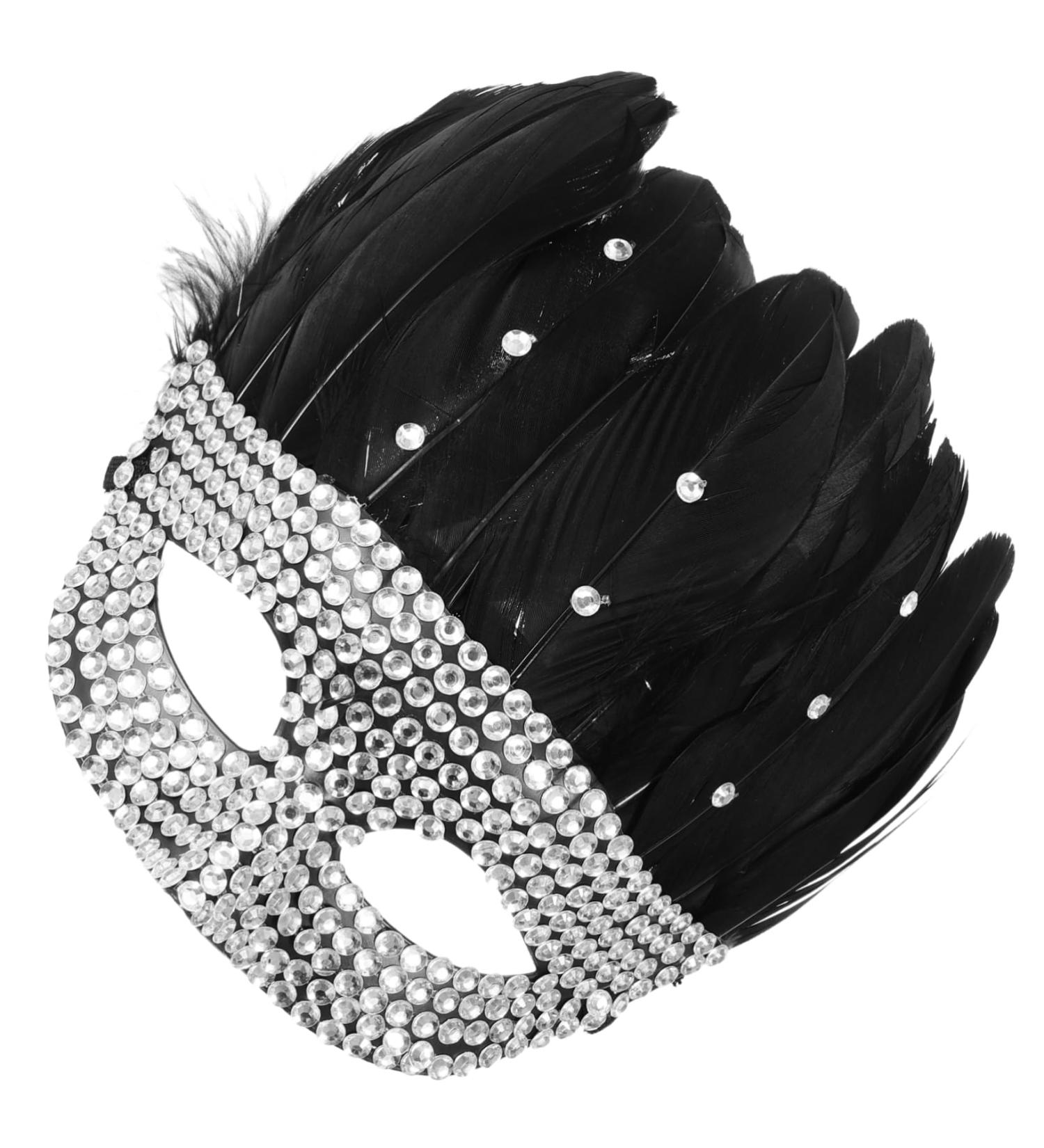 Beaupretty Decor Masquerade Mask Unique Mask Cosplay Mask for Adults Half Mask Creative Mask Party Accessory Rhinestone Mask for Party Carnival Mask Prop Halloween Rhinestones Party Supplies - Buy Online on GoSupps.com