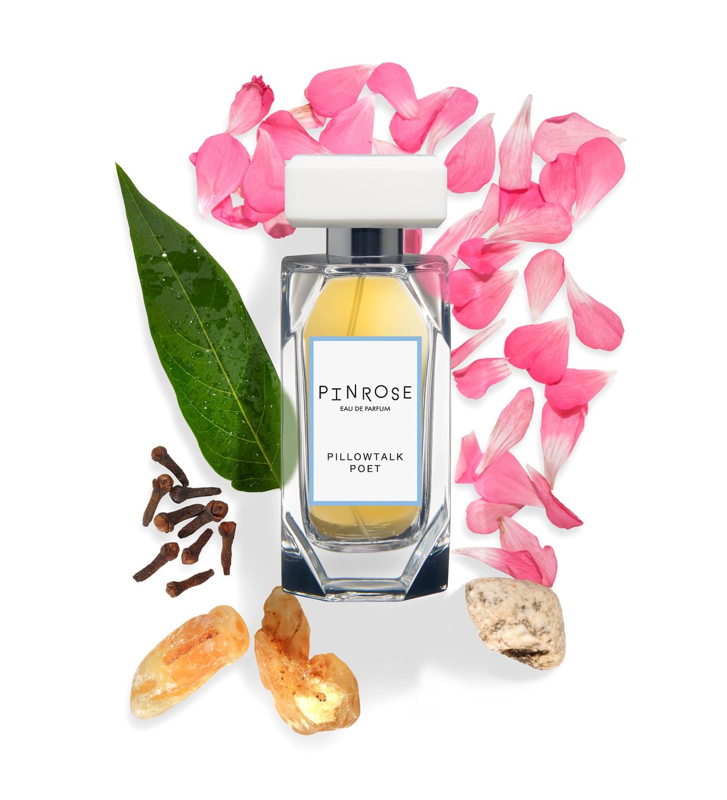 PINROSE Perfumes Pillowtalk POET - Eau de Parfum Fragrance Spray for Women - Clean Vegan Cruelty-free and Hypoallergenic Scent with Essential Oils - Notes of Powder Ambergris Musk and Sandalwood - Buy Online on GoSupps.com