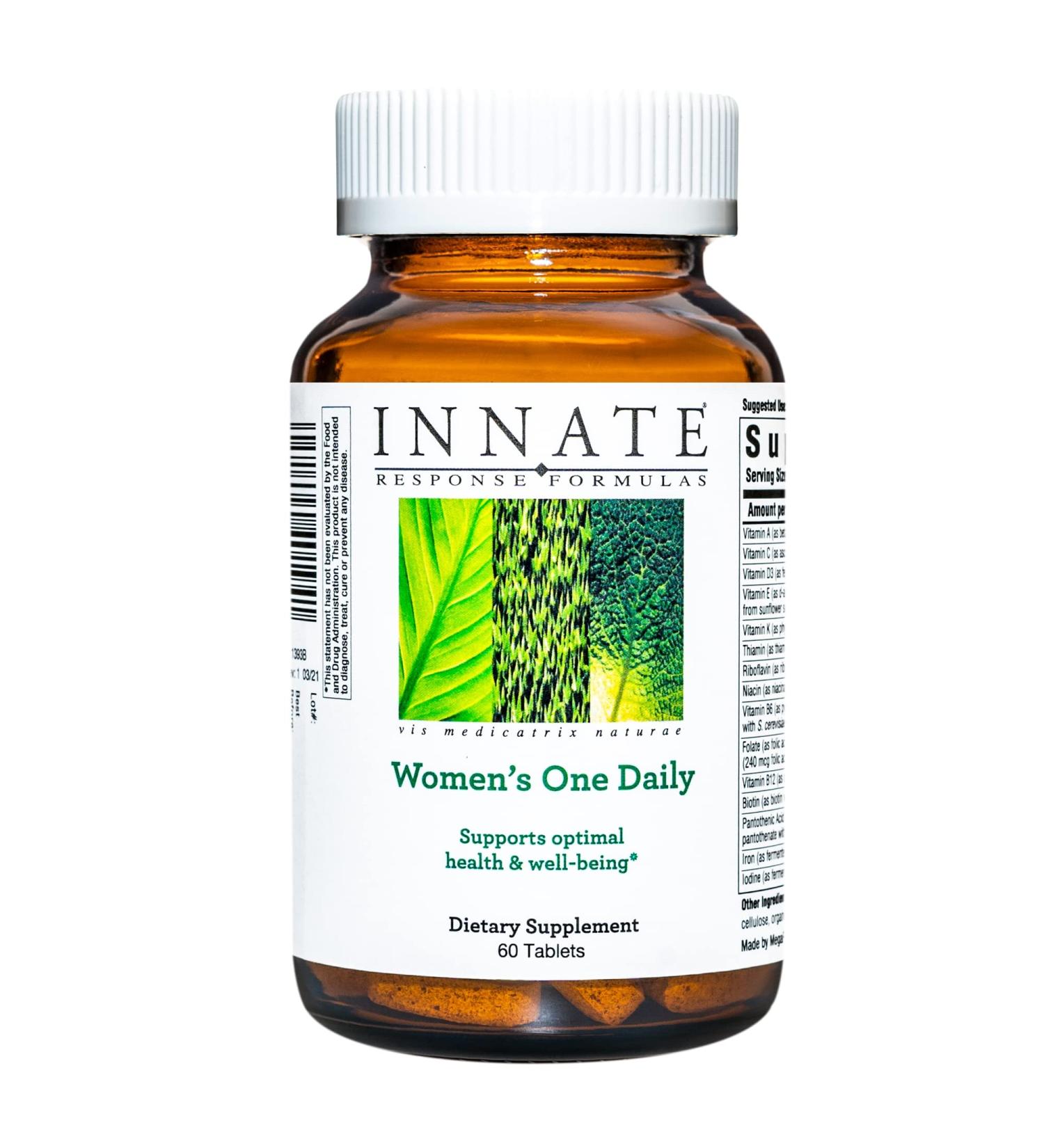 Innate Response Formulas Women's One Daily Multivitamin - Supports Women's Health & Well-Being - Vegetarian, Non-GMO, Kosher - 60 Tablets - Buy Online on GoSupps.com