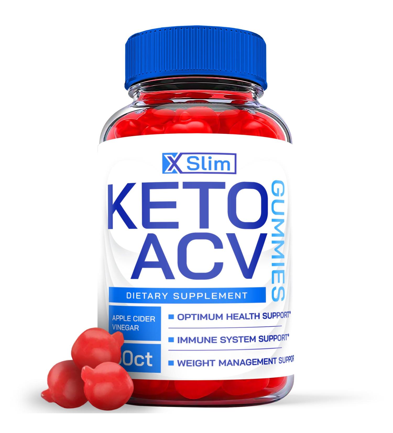 X Slim Keto Gummies with ACV & Vitamin B12 - Official Vegan Formula for Weight Loss (60 Gummies) - Buy Online on GoSupps.com