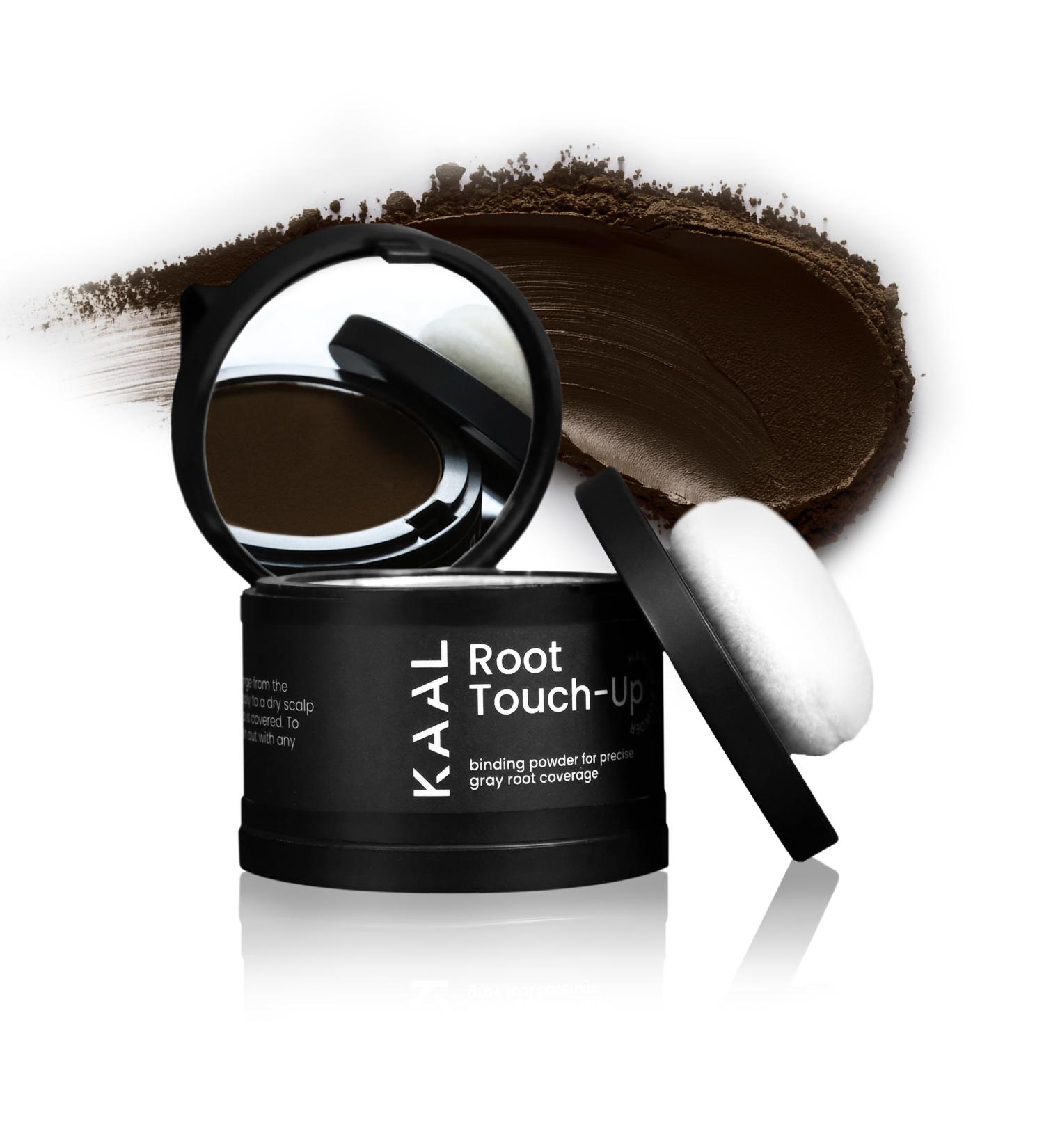 KAAL Hairline Powder - Conceal Hair Loss & Thinning Hair | Touch Up Powder for Hair Toppers Eyebrows & Beards (Dark Brown) - Shop Internationally - Buy Online on GoSupps.com