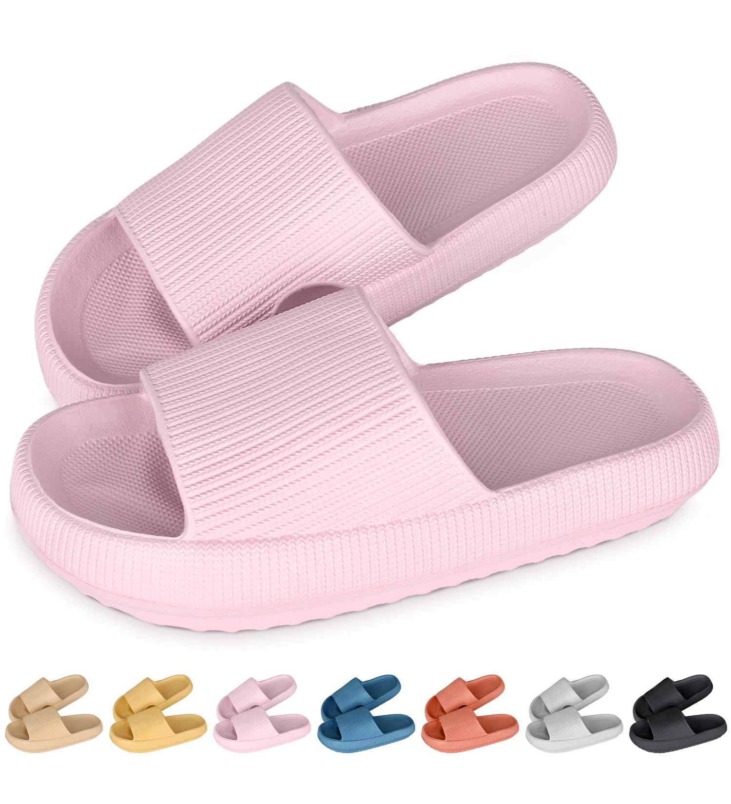 Shaine Cozislides Bathing Shoes for Men & Women - Original Cloudyzz Slippers Rubber Home Flip Flops Summer Garden Slippers 38/39 EU - Rosa - Buy Online on GoSupps.com