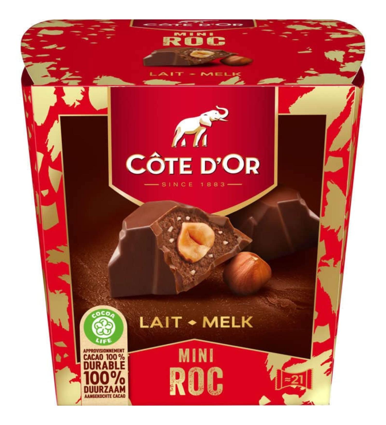 Côte D'Or mini roc milk 195g