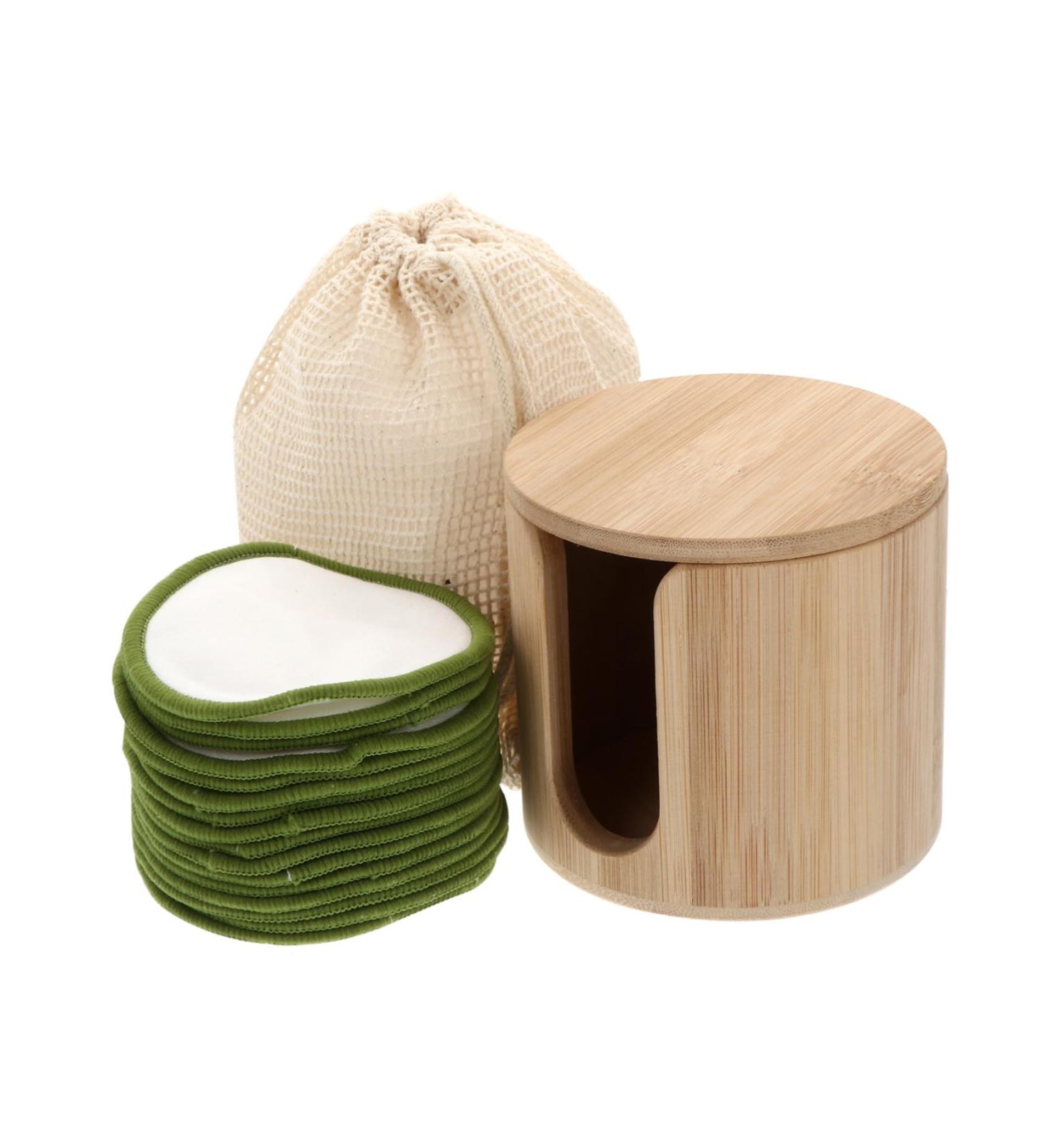 Hemoton Makeup Remover Pad Storage Stand - Reusable Cleansing Pads & Cotton Round Holder for Eye Makeup | Eco-Friendly Absorbent Makeup Puffs - Buy Online on GoSupps.com