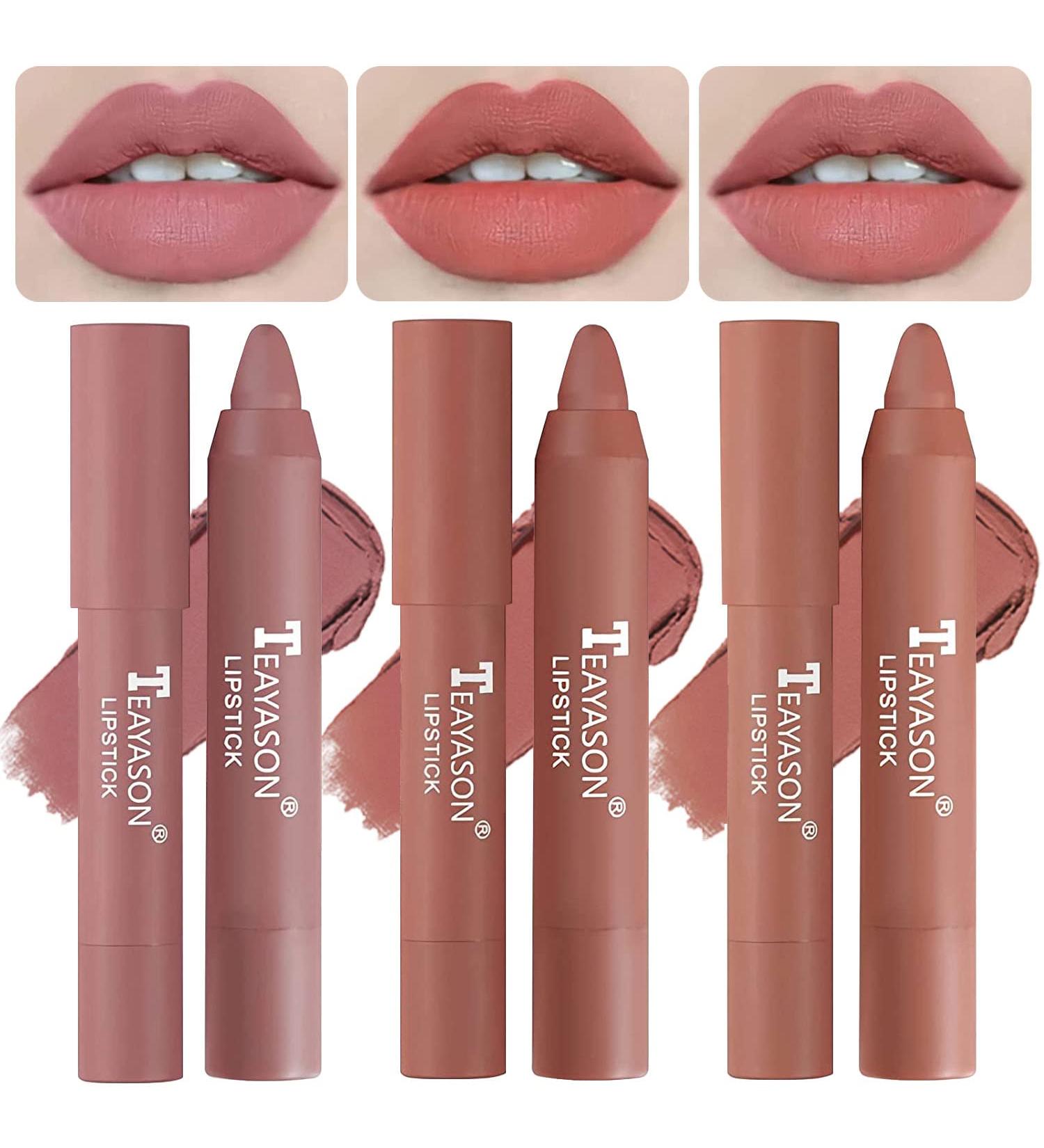 3 Colors Liquid Matte Lipstick Set - Long Lasting, Waterproof & Nourishing Lip Gloss for Women - Buy Online on GoSupps.com