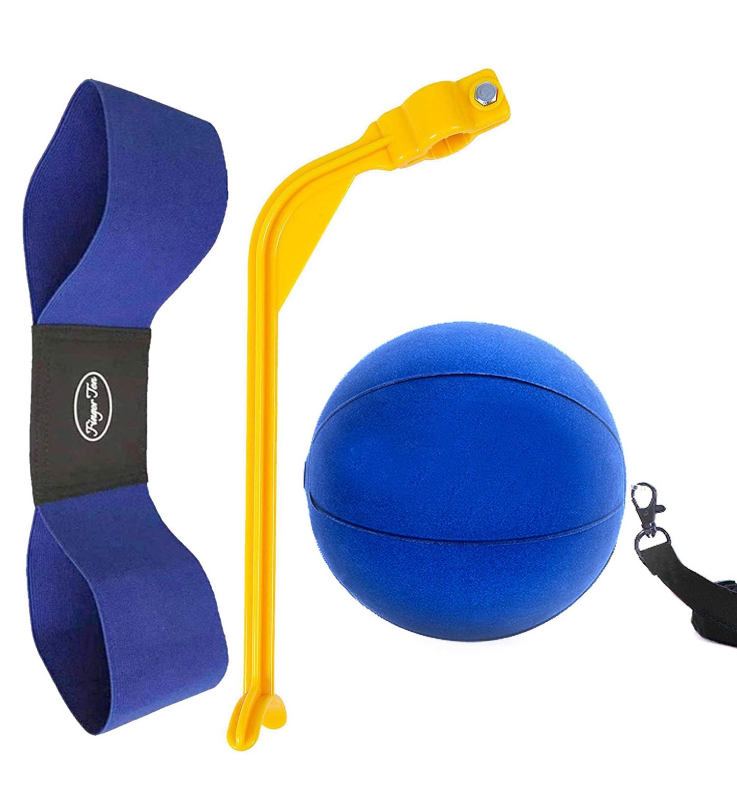 AMY Sport Golf Swing Training Aid Arm Band Trainer with Impact Ball - 4 Pack Set for Men and Women Beginners - Blue - Buy Online on GoSupps.com