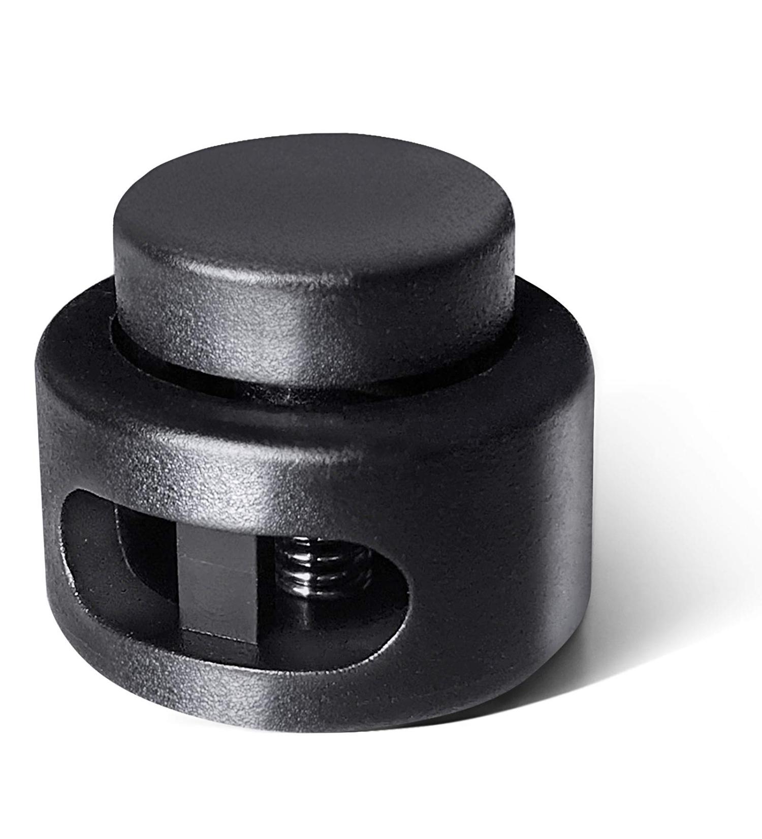 AQRINGO Plastic Cord Locks Double Hole Spring Toggle Stopper - 10Pcs Black | For Shoelaces, Drawstrings, Paracord, Bags, Clothing & More - Buy Online on GoSupps.com