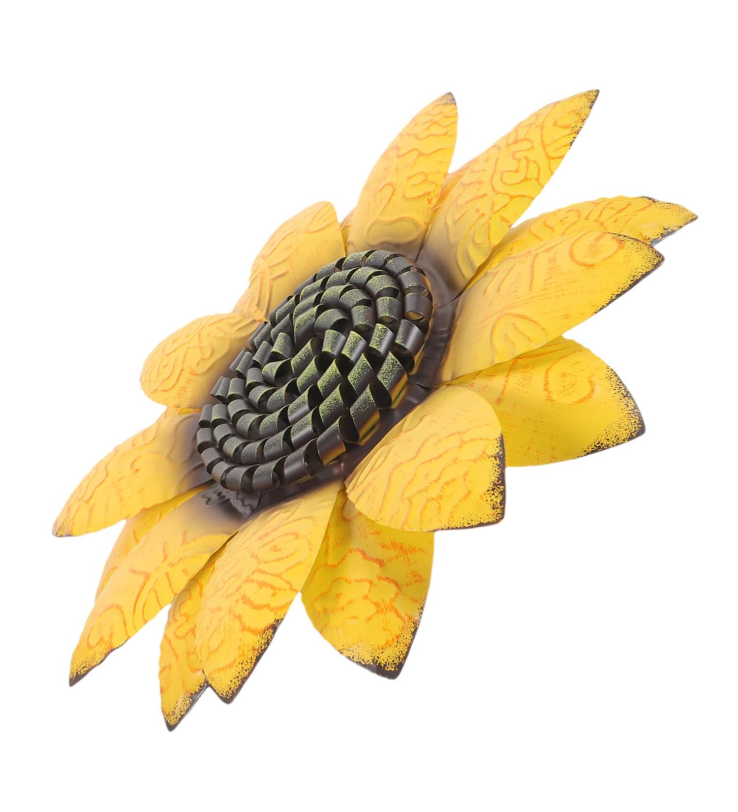 Alipis Mount Ornament Metal Sign Artistic Decoration Welcome Sunflower Flower Pendant D Door Art Hanging - Buy Online on GoSupps.com