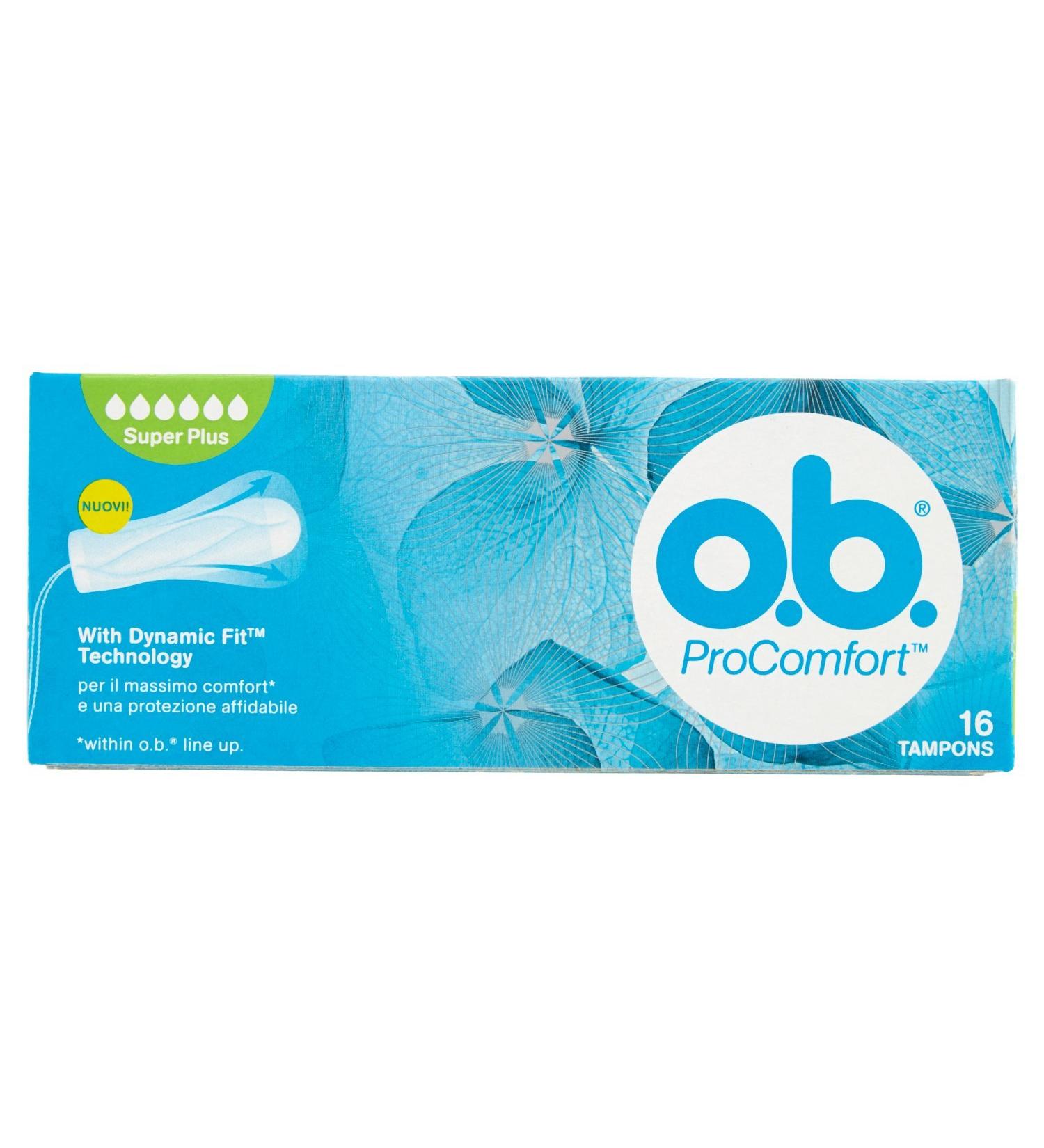 O.B. Tampons Super Plus - 16 Count, Easy and Reliable Protection - Buy Online on GoSupps.com