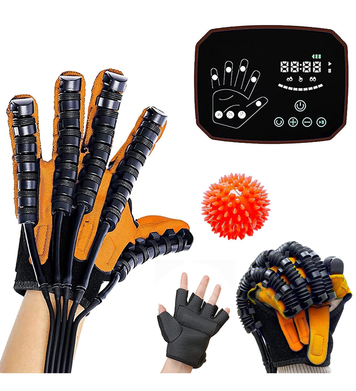 Rehabilitation Robot Gloves Stroke Hemiplegia Rehabilitation Training Equipment Finger Exerciser Hand Strengthener Finger Orthosis for Long-Term Relief(Size:XXL Size Color:Left Hand) - Buy Online on GoSupps.com