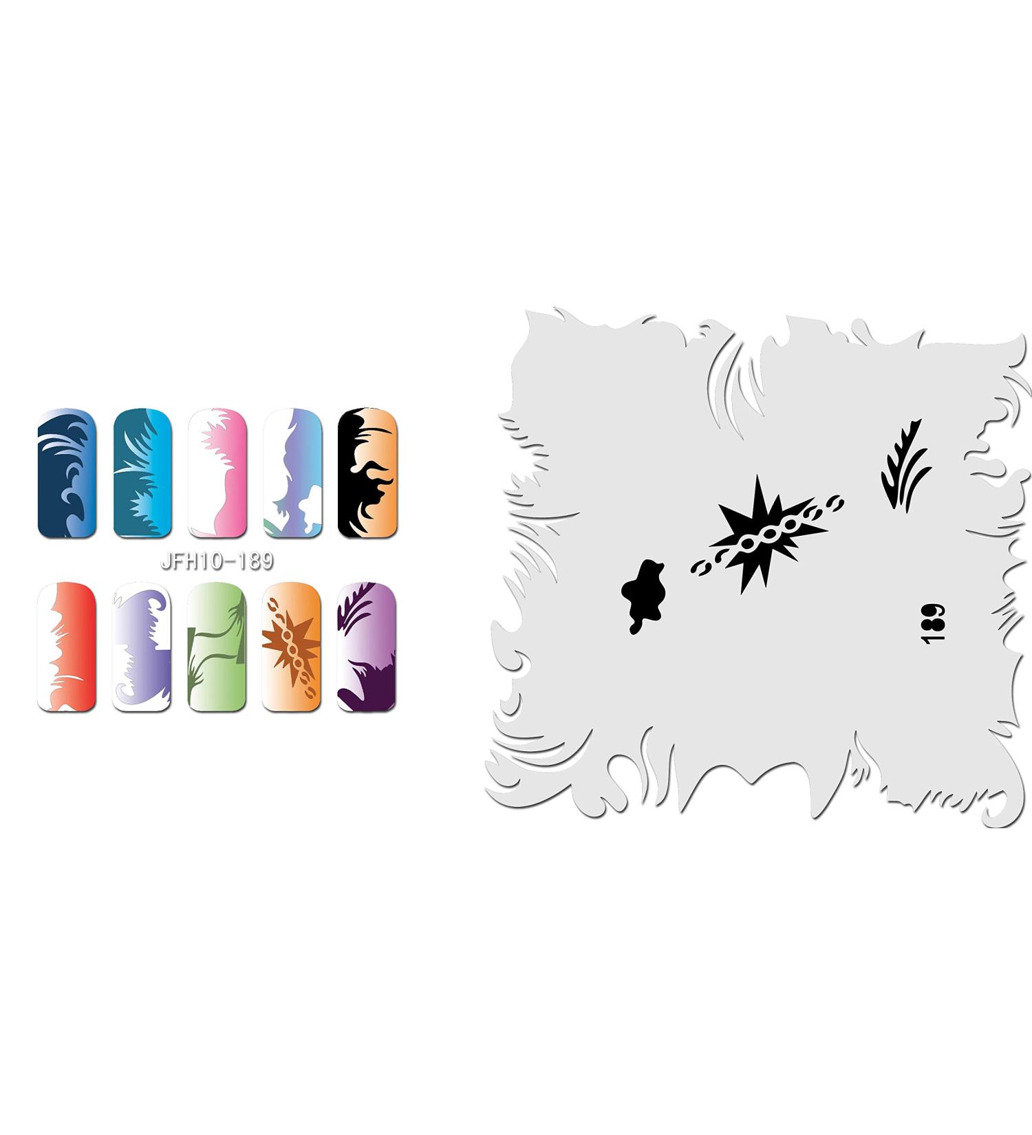 Fingernail stencil (airbrush nail art) Fengda JFH10-189