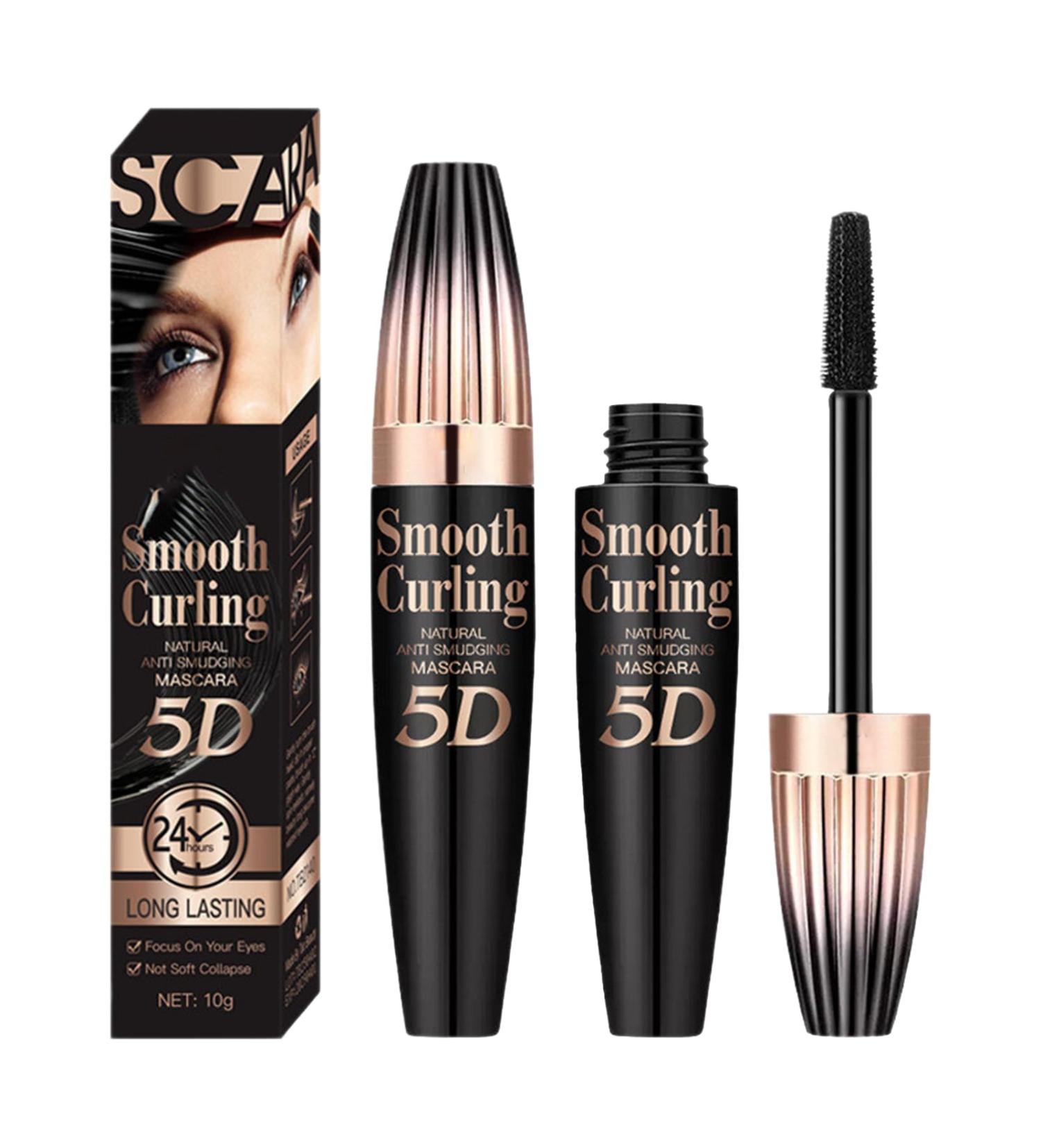Shantou Ouhoe 2PC 5D Volumizing Mascara Mascara for Volume and Curls Bigger Eyes Stereoscopic Fibrous Eye Black Mascara Stays Unaltered and Does Not Smudge Suitable for All Types of Eyelashes - Buy Online on GoSupps.com