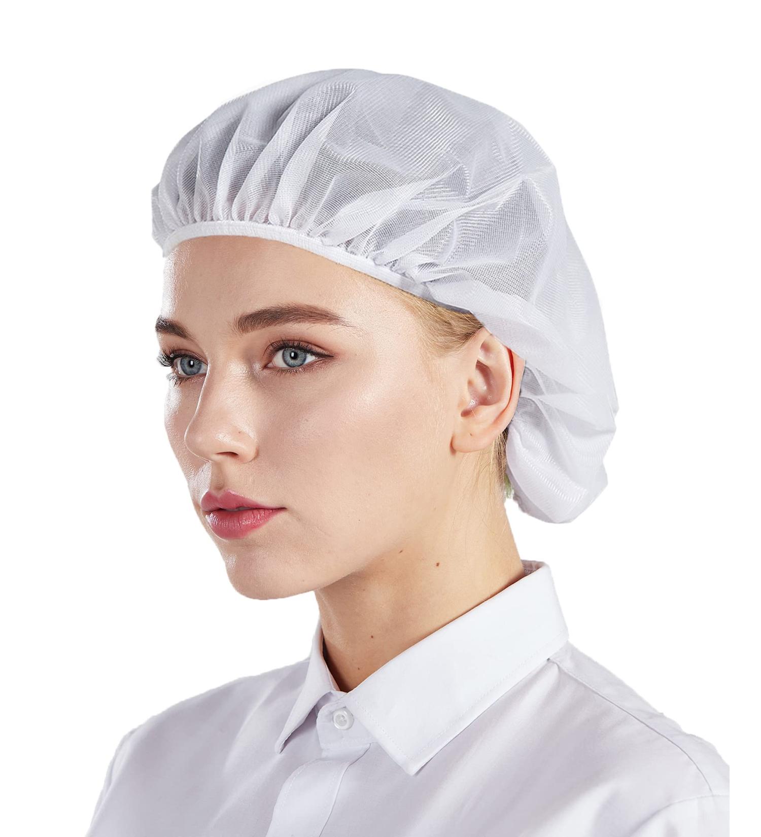 Nanxson 3Pcs White Bouffant Caps - Food Service Hair Nets for Factory Workers | CF9047 - Buy Online on GoSupps.com