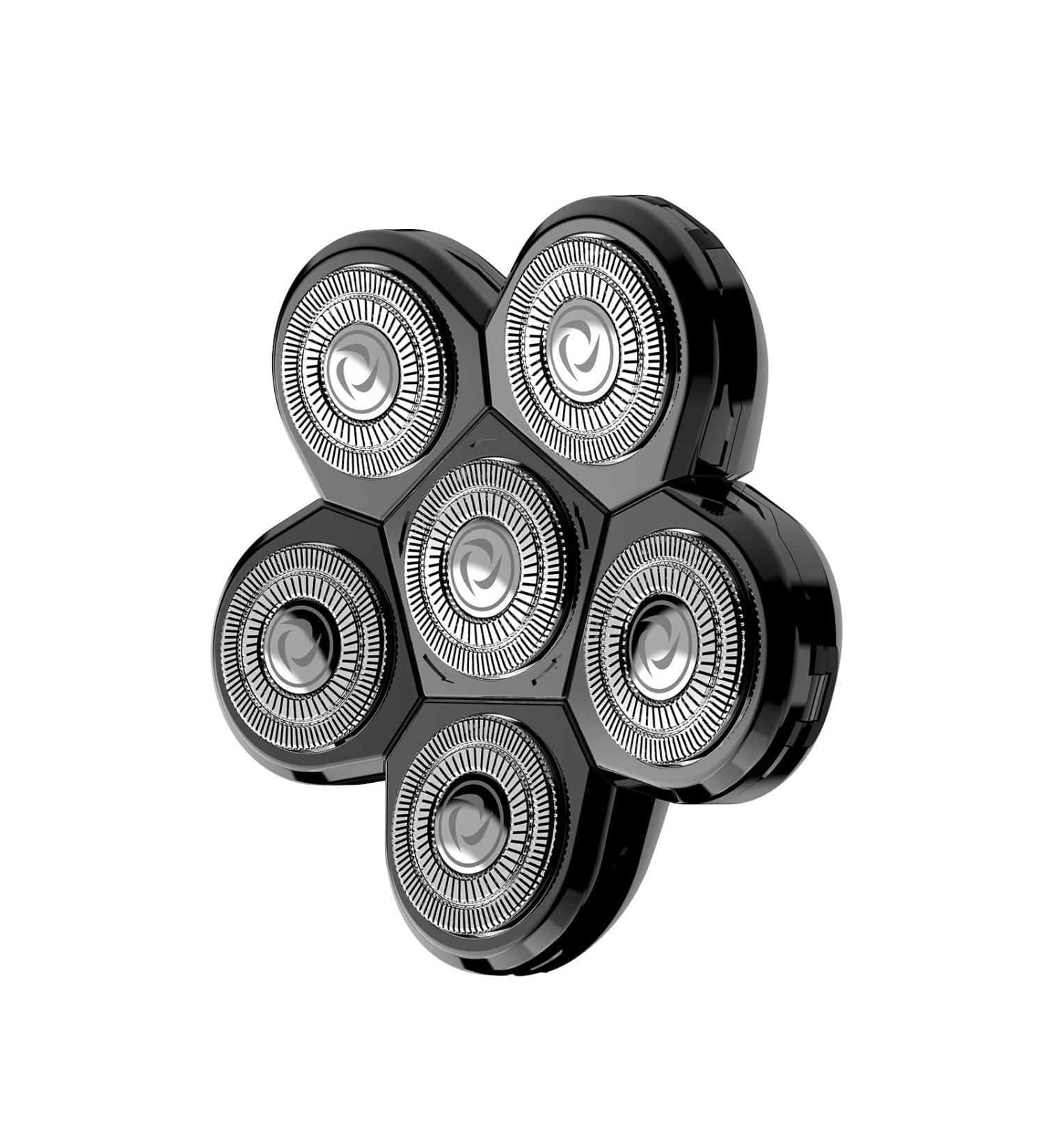 6 Heads Shaver Replacement Head Universal Beard Cutter Replacement Blade for Electric Blad Head Shaver Alternate Floating Washable Blade Head Easy Install Electric Razor Shaver Head -Black - Buy Online on GoSupps.com