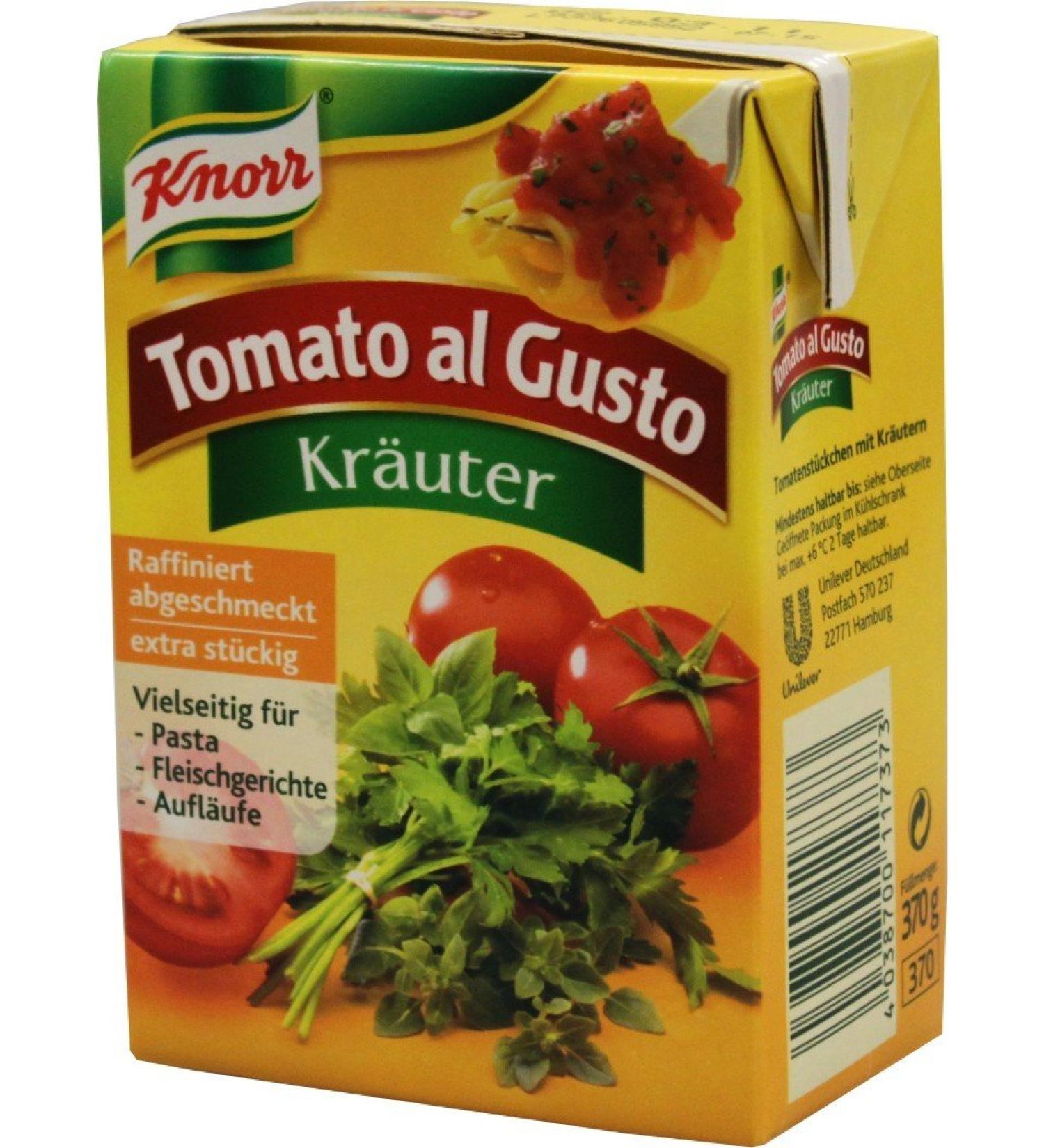Knorr Tomato al Gusto Herb Sauce 1-pack (1 x 370 g)