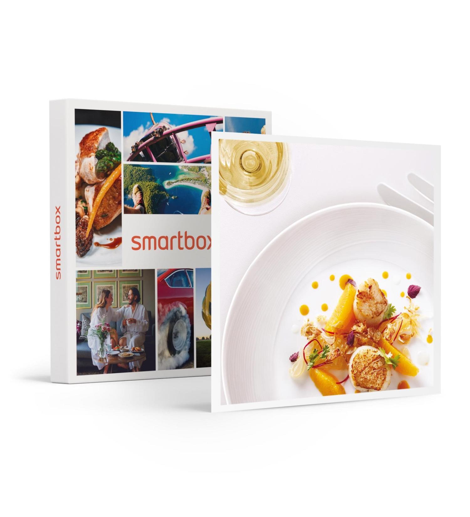 Smartbox - Gift Box - Exceptional Gastronomy - 1 Gastronomic Meal Including 3 Dishes with Drinks for 2 People - Buy Online on GoSupps.com