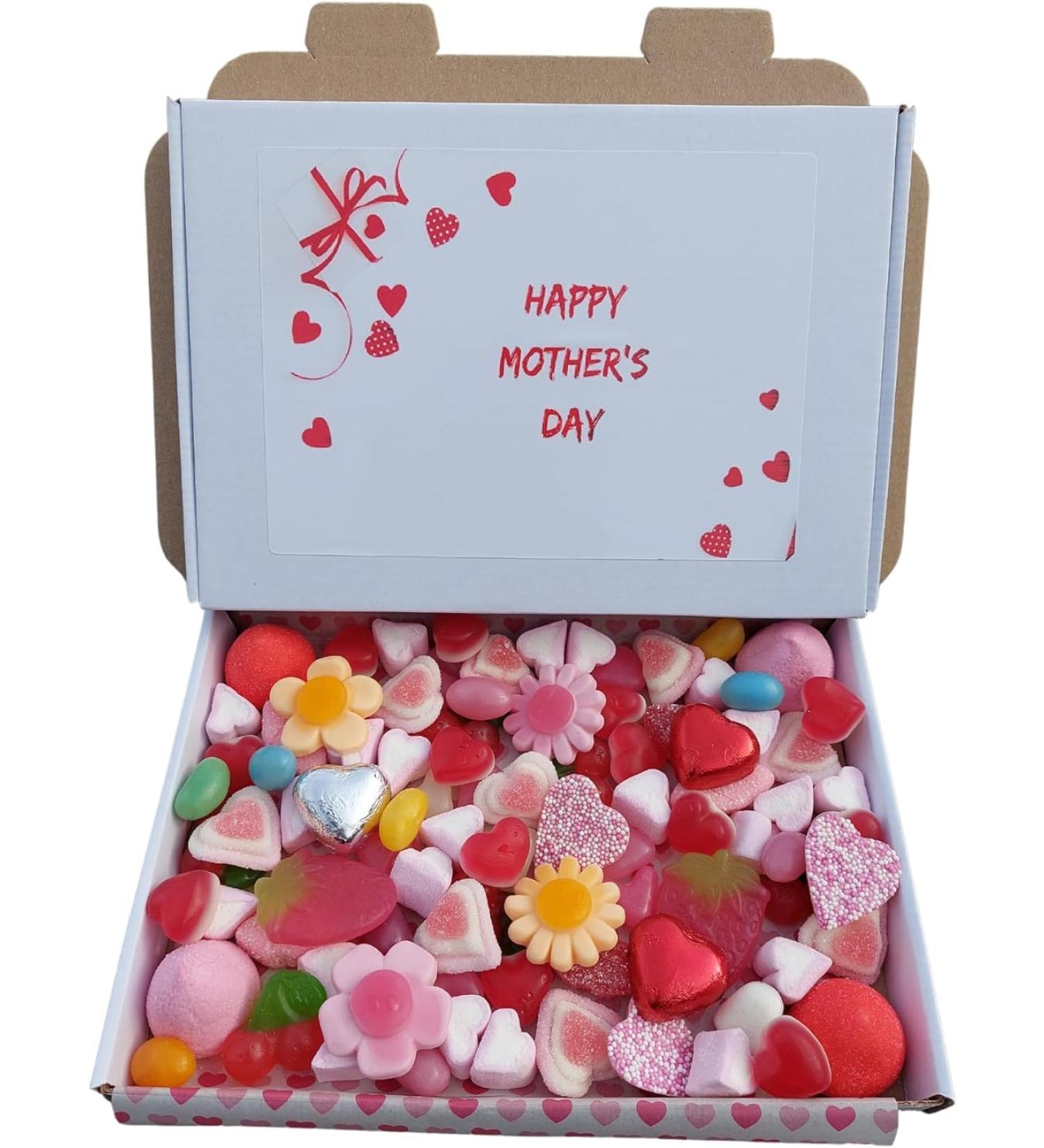 Mothers Day Pick N Mix Sweets Gift Box Hamper Retro Sweet Present - Love Heart Sweets Wedding 425 Gram - Buy Online on GoSupps.com