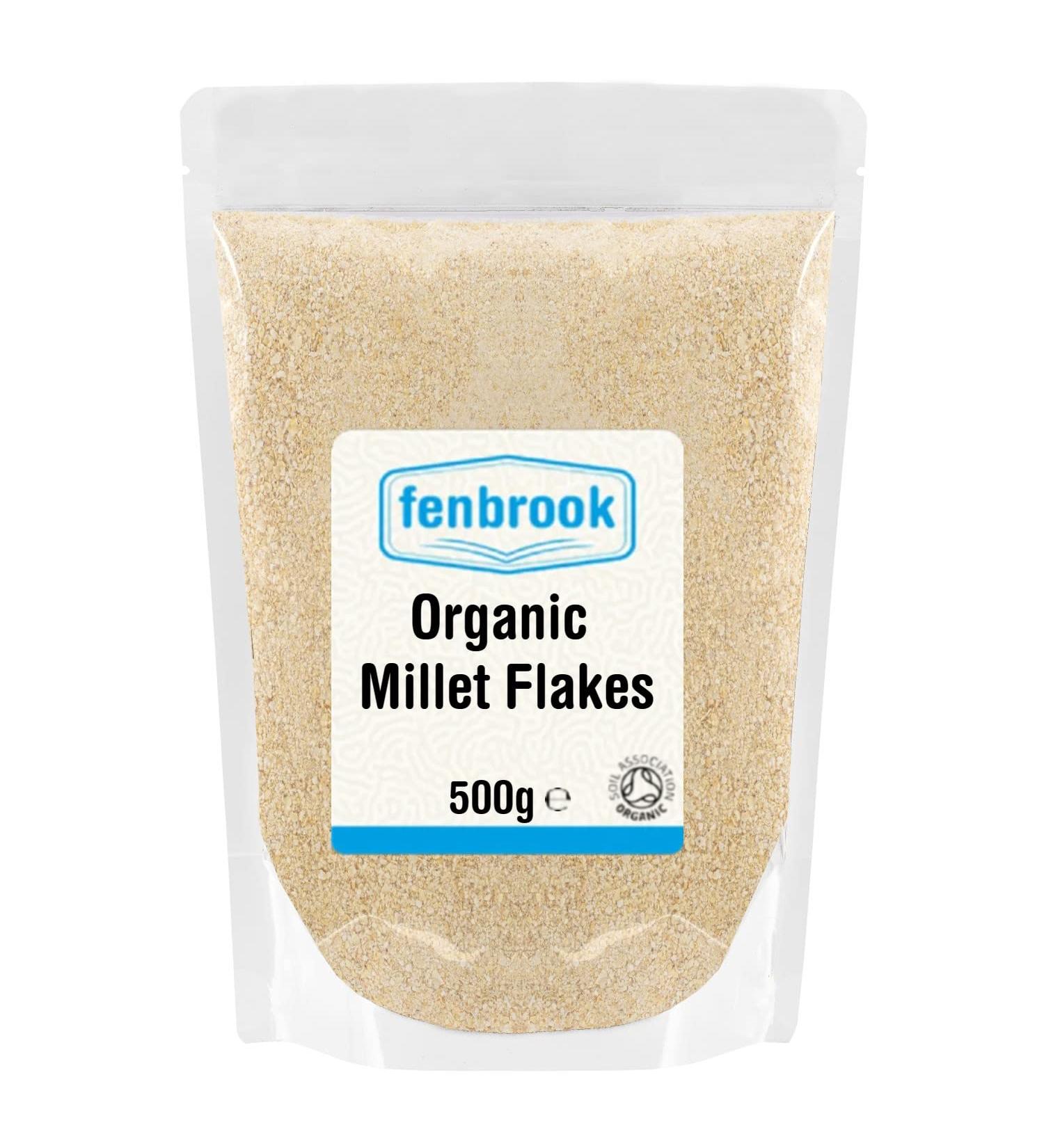 Organic Millet Flakes 500g | Certified by Fenbrook Organic | Shop Now - Buy Online on GoSupps.com