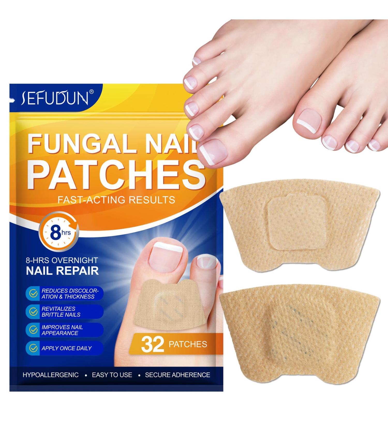 Toenail Fungus Treatment Extra Strength | 32 Nighttime Fungal Nail Patches | Fast Results in 8 Hours - Buy Online on GoSupps.com
