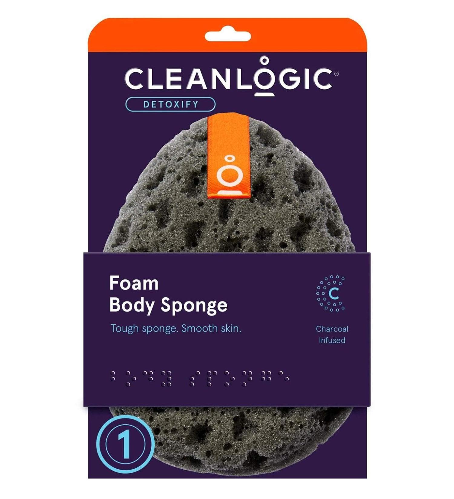 Clean Logic Charcoal Infused Sea Foam Body Sponge - Pack of 3 - Buy Online on GoSupps.com
