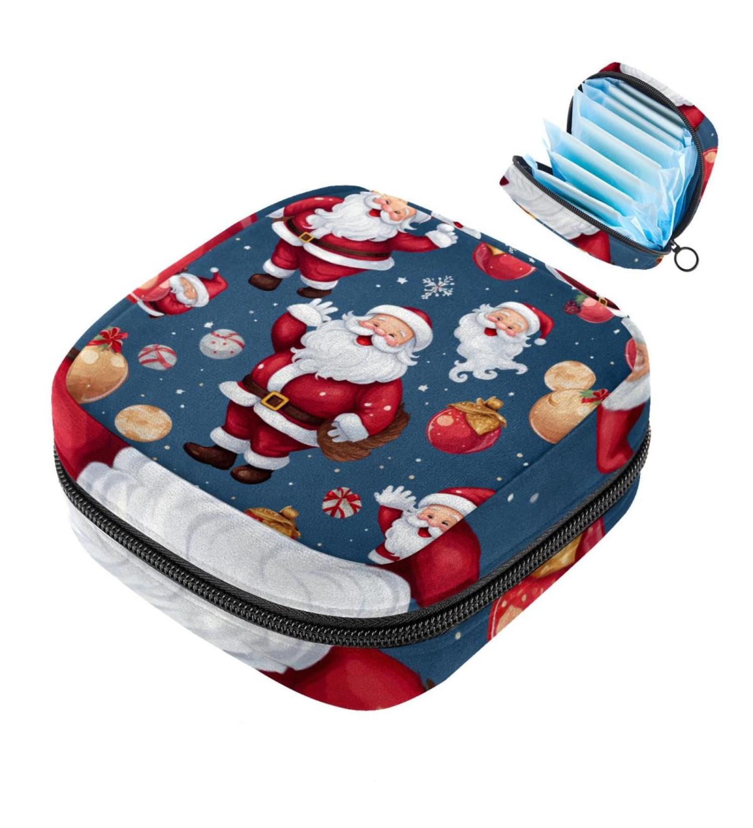 MuooouM Women s Menstrual Cup Storage Bag - Merry Christmas Pattern Portable Bandage Pads Organizer for Teen Girls - Color 4 - Buy Online on GoSupps.com