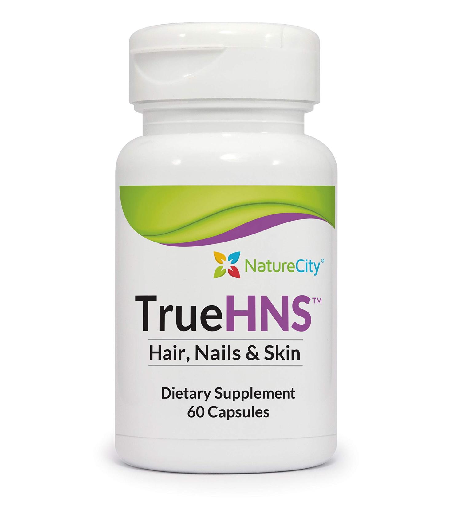 True-HNS Cynatine Keratin Supplement - 60 Veggie Capsules for Hair, Skin & Nail Support - Buy Online on GoSupps.com