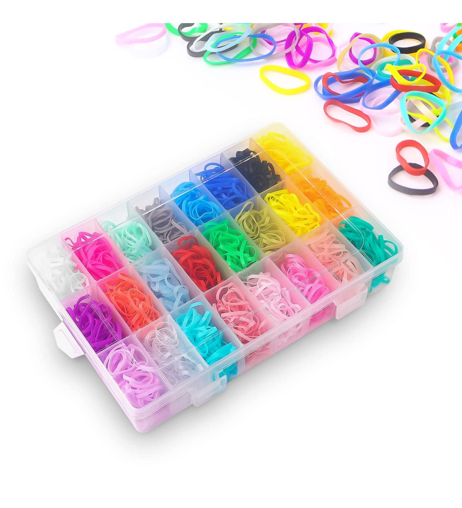 SHURIL 1500 Pcs Toddler Hair Rubber Bands with Organizer Box - Colorful Small Elastic Hair Ties for Girls and Babies - Suitable for Thin or Thick Hair - Buy Online on GoSupps.com