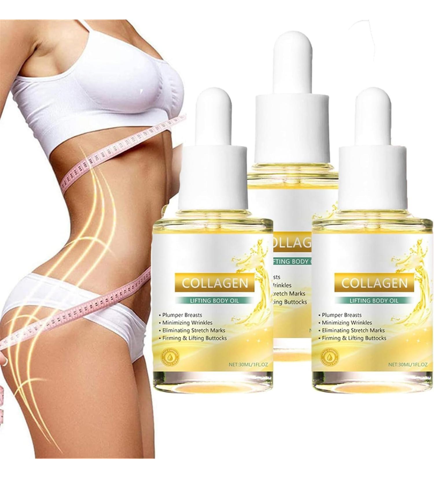 Collagen Lifting Body Oil Anti-Aging Collagen Serum Nourishing and Firming Body Oil for Bust and Buttocks Collagen Oil for Firming Skin Reduces Fine Lines and - Buy Online on GoSupps.com