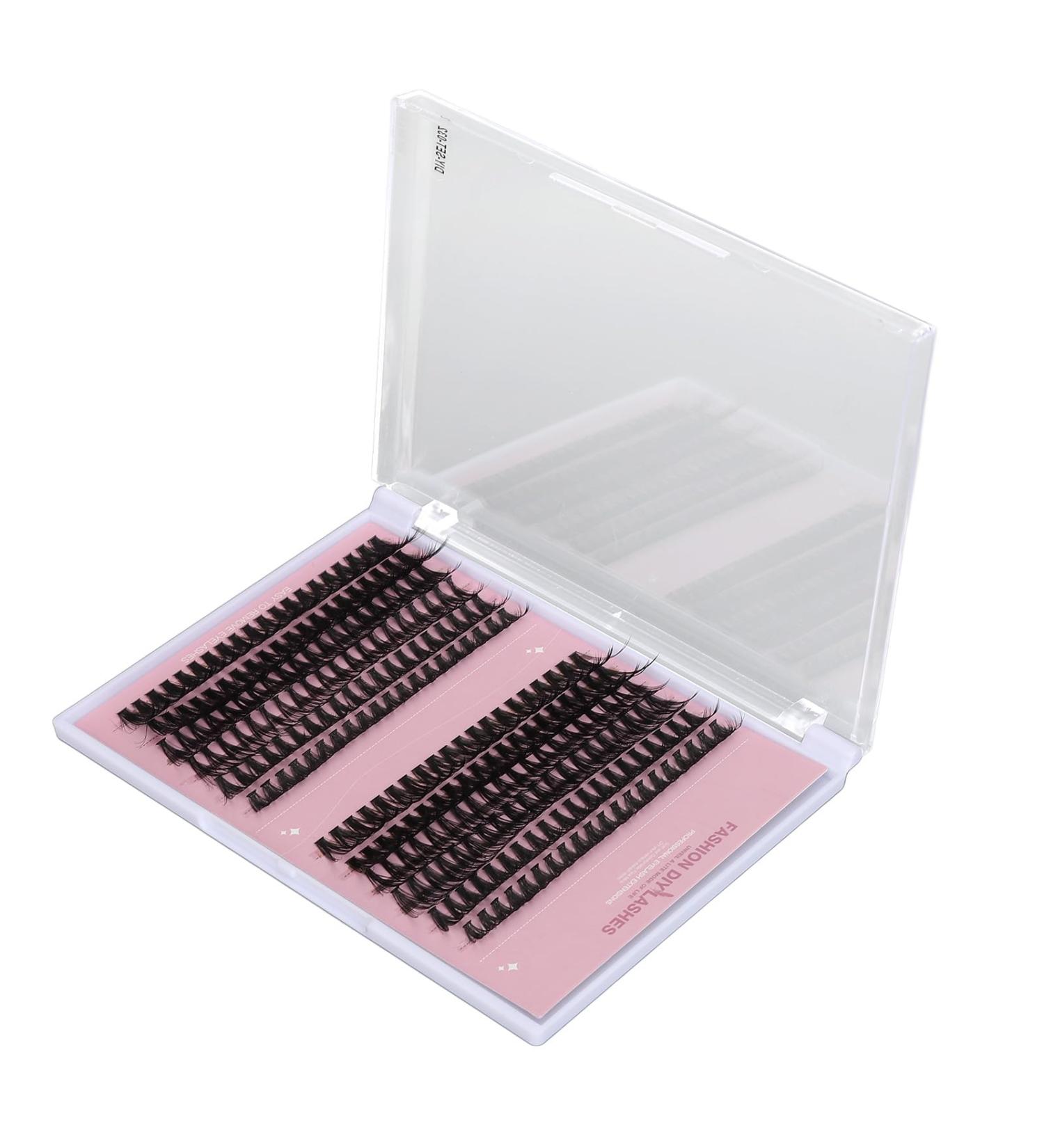 False Eyelash Clusters D Curl Portable Individual Fake Lashes for DIY Lash Extension for Party (DIY-SET-032) - Buy Online on GoSupps.com