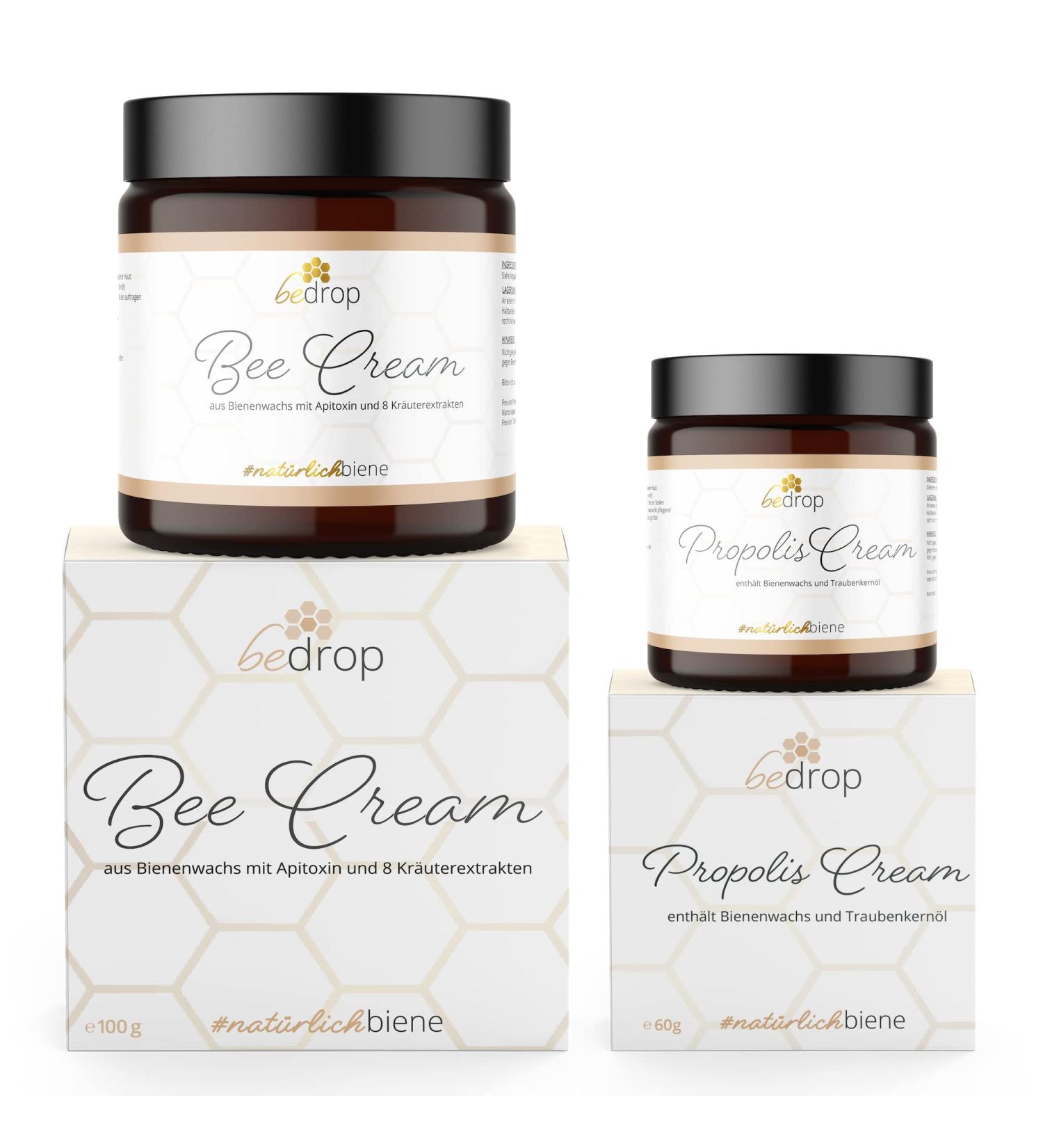 FURTOROP CREME SET | Bee Cream & Propolis Ointment | 100g + 60t | Herbal Extracts & Grape Seed Oil for Skin Care - Buy Online on GoSupps.com