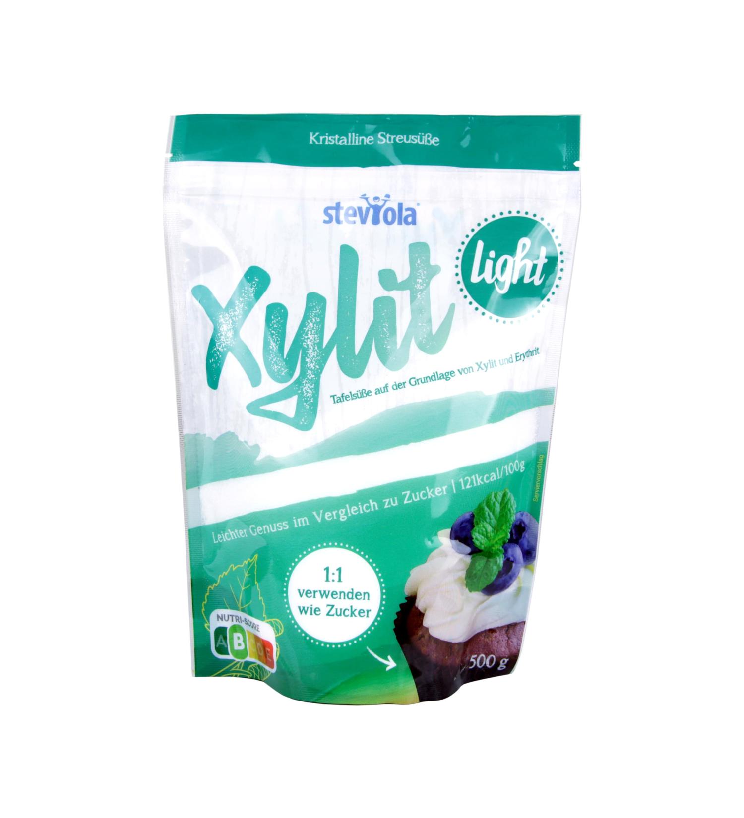 Steviola/Xylit Light/calorie -reduced sweet/suitable for food and drinks/vegan and of course/sweetness without sugar/500g xylht 500g
