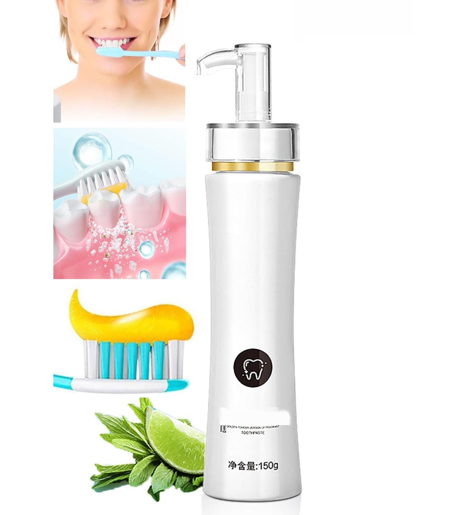 Gold Powder Toothpaste - Fast Whitening Tartar Remover & Gum Protection | Remove Teeth Stains (1 Pcs) - Shop Internationally - Buy Online on GoSupps.com