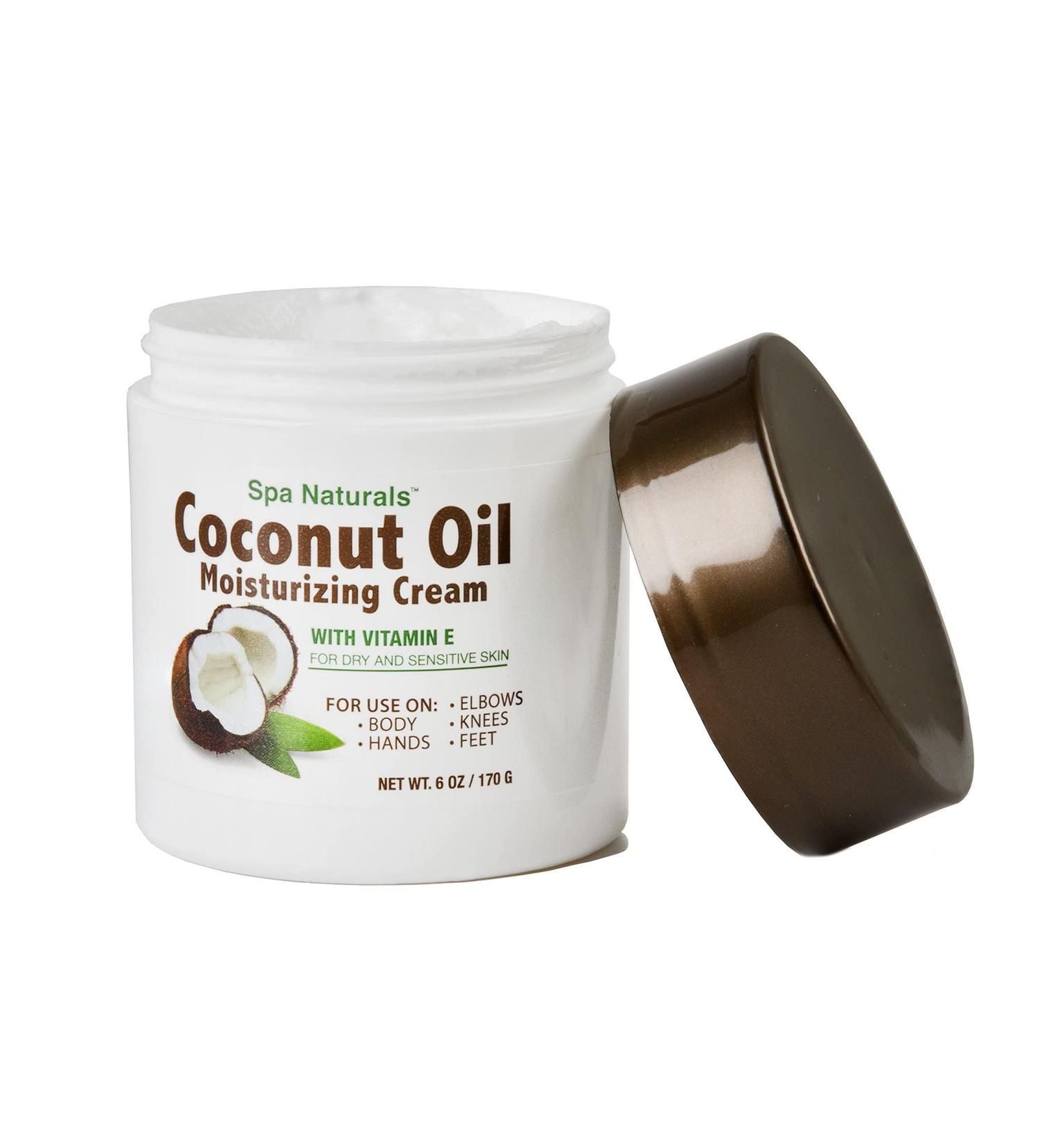 Spa Naturals Coconut Oil Moisturizing Cream - Hydrating Skincare Essential - Buy Online on GoSupps.com