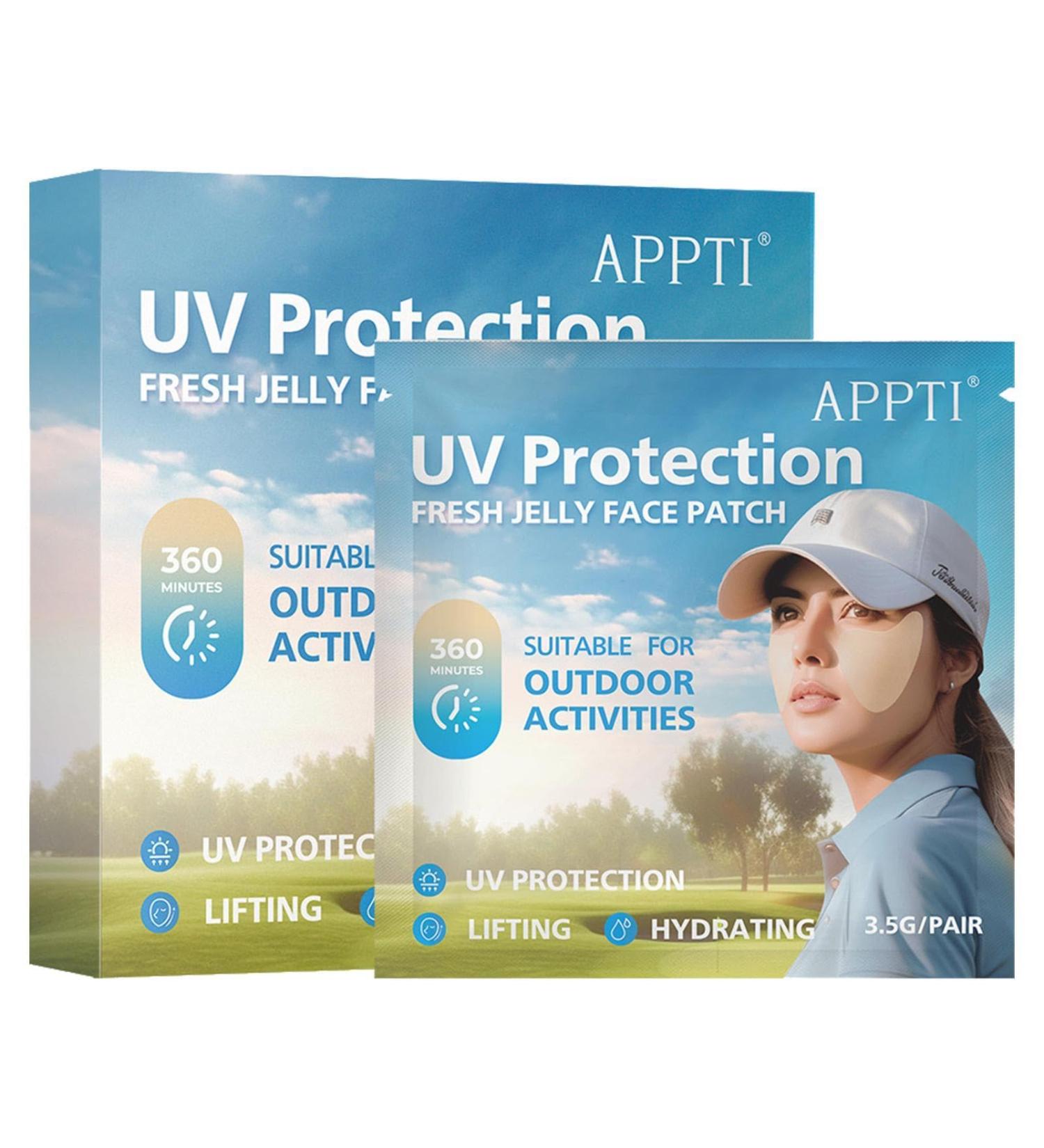 Sunscreen Facial Patches UV Golf Patch Sweatproof Sunscreen Patches Golf Sunblock Gel Facial Patches Hydrating Skin Care Sunscreen Patch for Golf Outdoor Sports - Buy Online on GoSupps.com