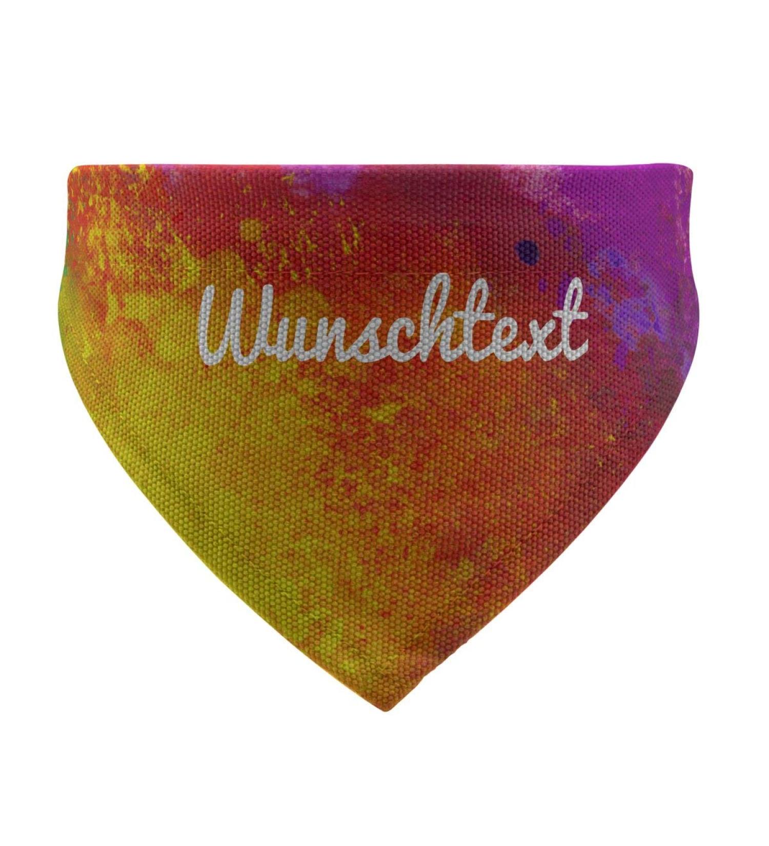 Buy Printplanet Dog Scarf with Custom Name | Colorpaint Design | Size S - Perfect Scarf for Dogs - Buy Online on GoSupps.com