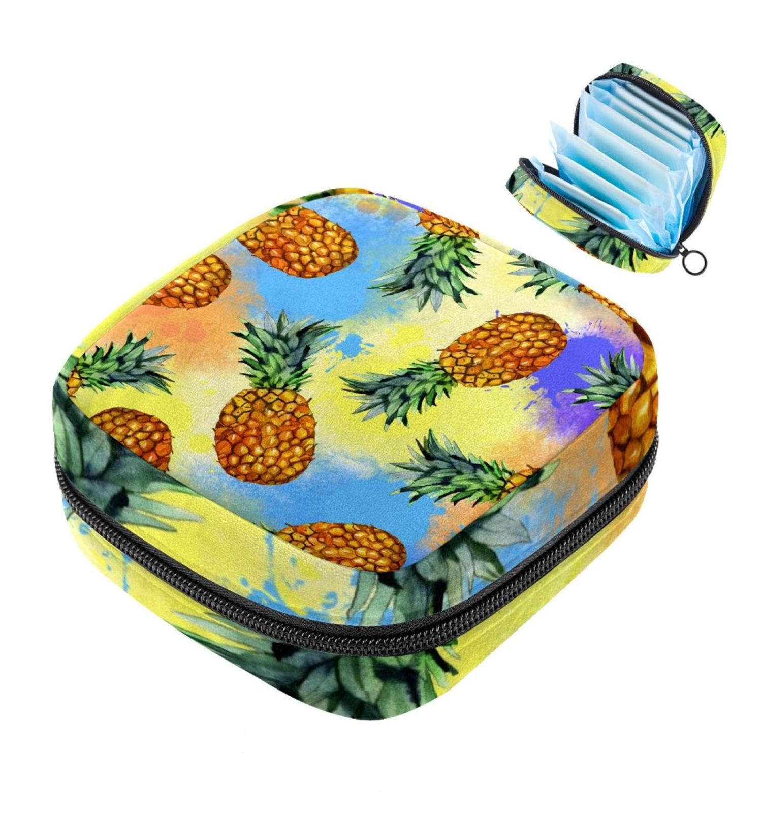 MuooouM Pink Strawberry Sanitary Pocket - Portable Holder for Women & Teen Girls | Ideal for Menstruation Cup & Breastfeeding - 4.7x6.6 in - Buy Online on GoSupps.com