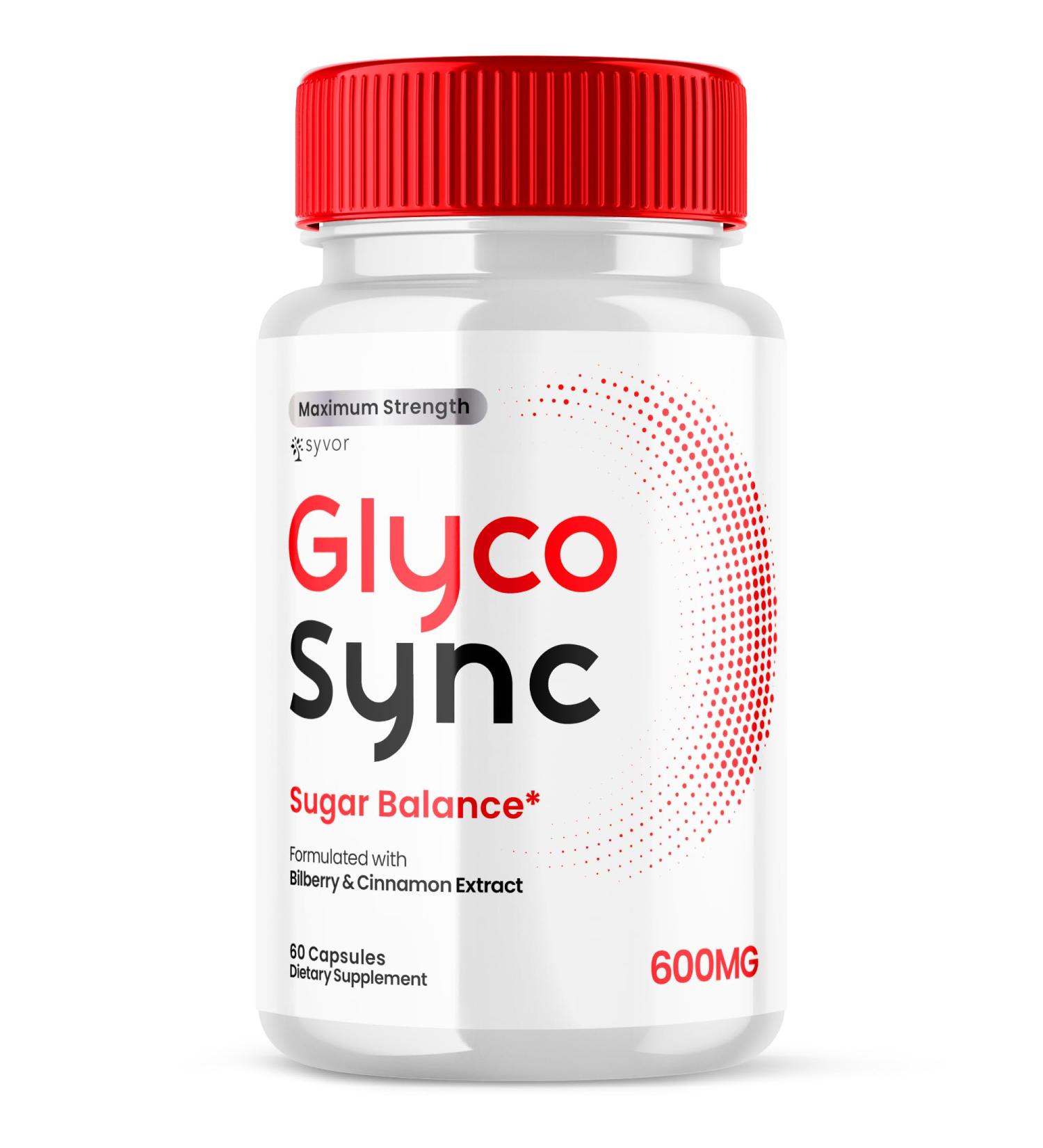 Glyco Sync Capsules Official Glyco Sync Balance Pills with All Natural Ingredients Advanced Formula GlycoSync Joint Support for Health and Wellness Extra Strength for Men and Women (60 Capsules) - Buy Online on GoSupps.com