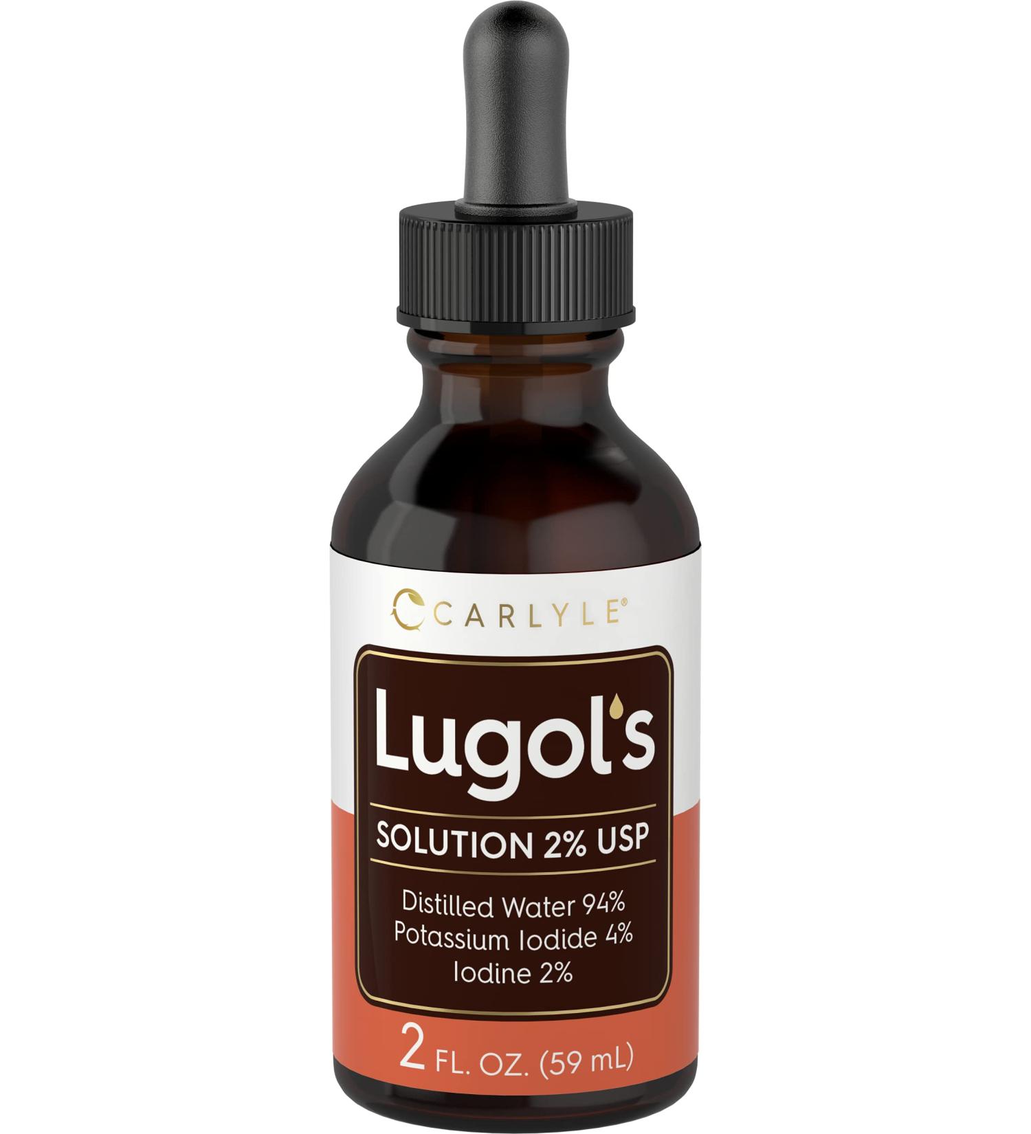 Carlyle Lugol's Iodine Solution 2% - 2 oz | High-Quality Iodine Supplement - Buy Online on GoSupps.com