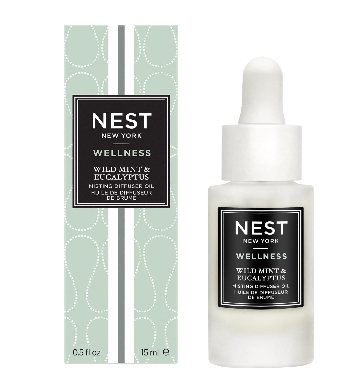 NEST Fragrances Wild Mint & Eucalyptus Diffuser Oil Drops - 0.5 Fl Oz | Premium Aromatherapy for Fresh Home Scents - Shop Internationally - Buy Online on GoSupps.com