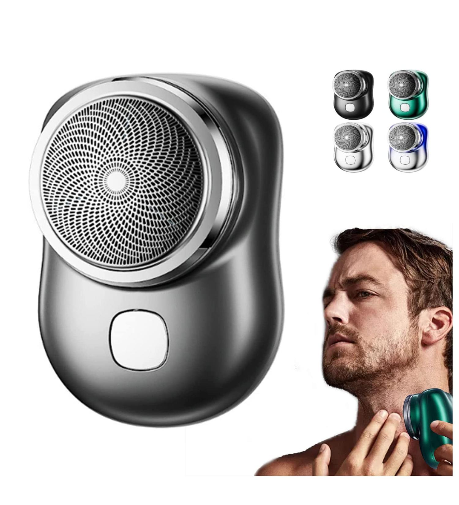 2023 Mini Electric Razor for Men | Portable Rechargeable Shaver for Home, Car & Travel (Black) - Buy Online on GoSupps.com