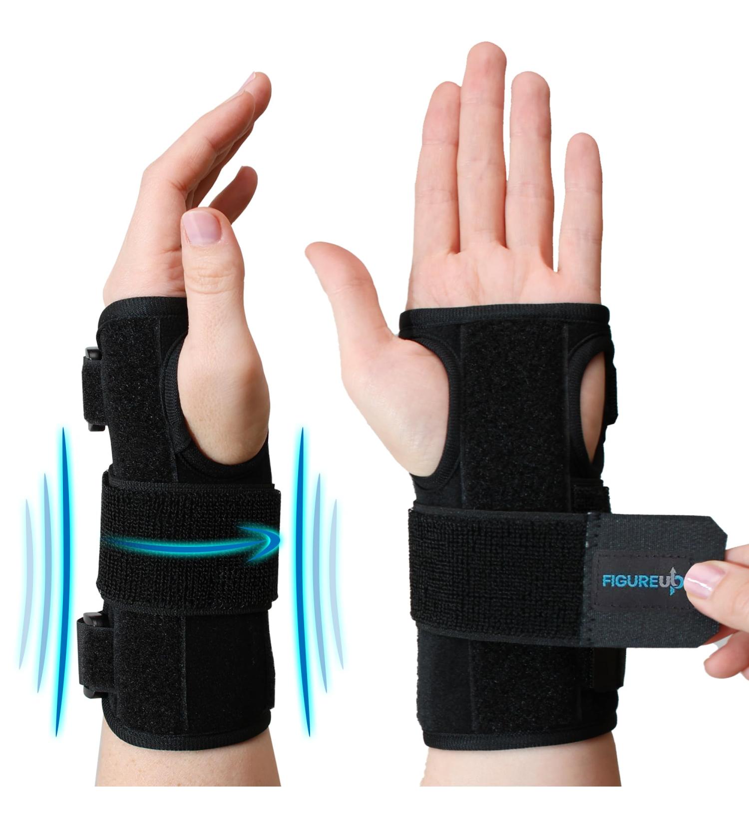 Buy Right & Left Carpal Tunnel Wrist Brace for Night Support | Adjustable Wrist Splint & Forearm Support for Pain Relief from Tendonitis & Carpal Tunnel Syndrome - Buy Online on GoSupps.com